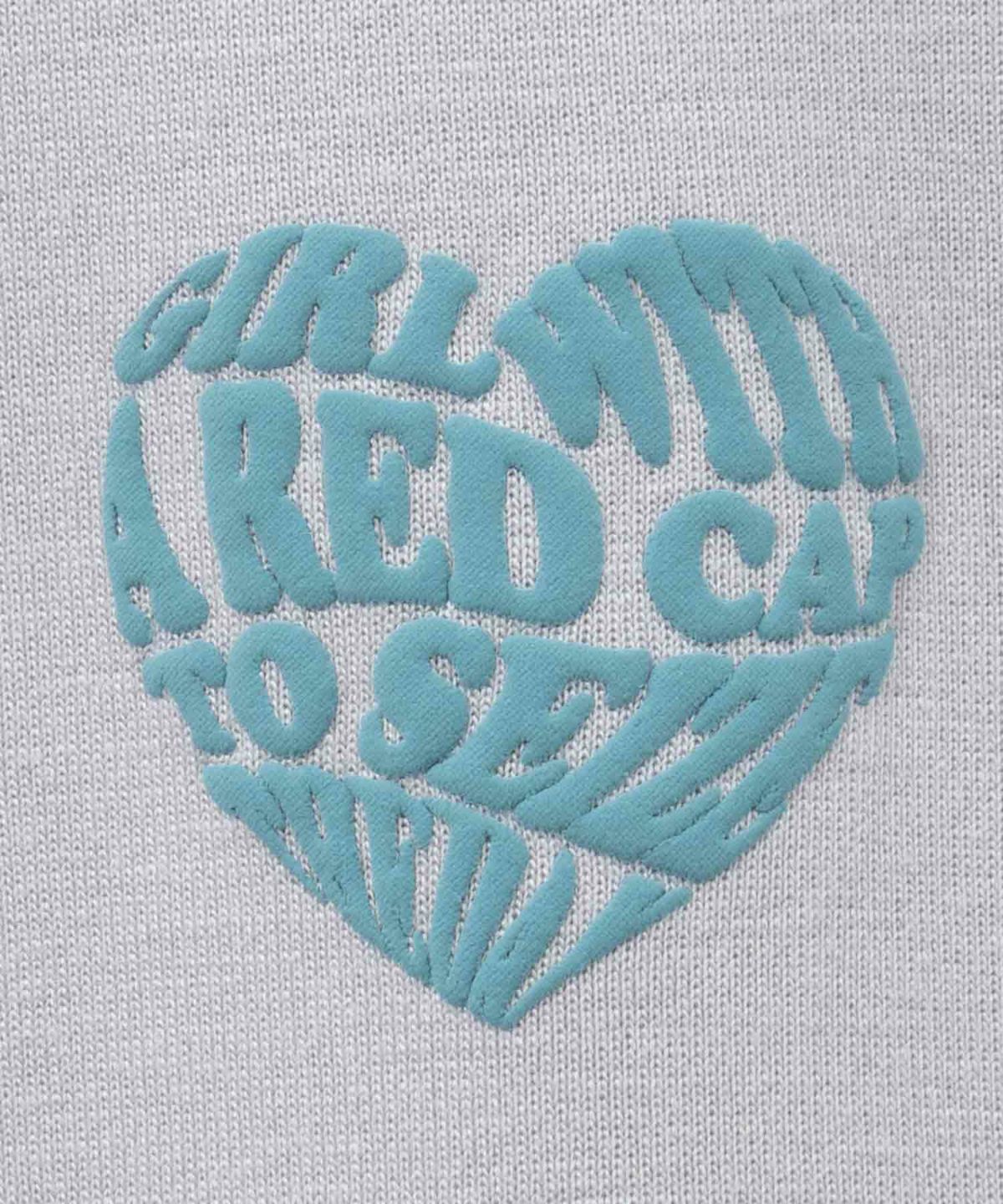 RED CAP GIRL ポンチ素材バックプリントTシャツ メンズ ネコポス 対応商品