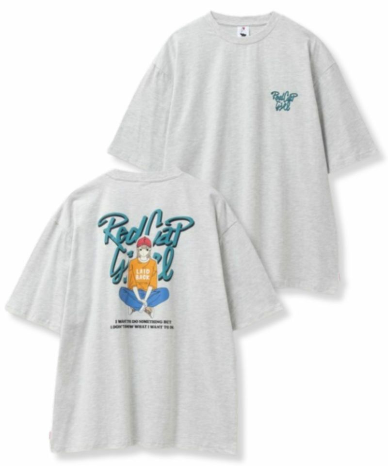 RED CAP GIRL  天竺バックプリントTシャツ メンズ メール便 対応商品商品画像-2
