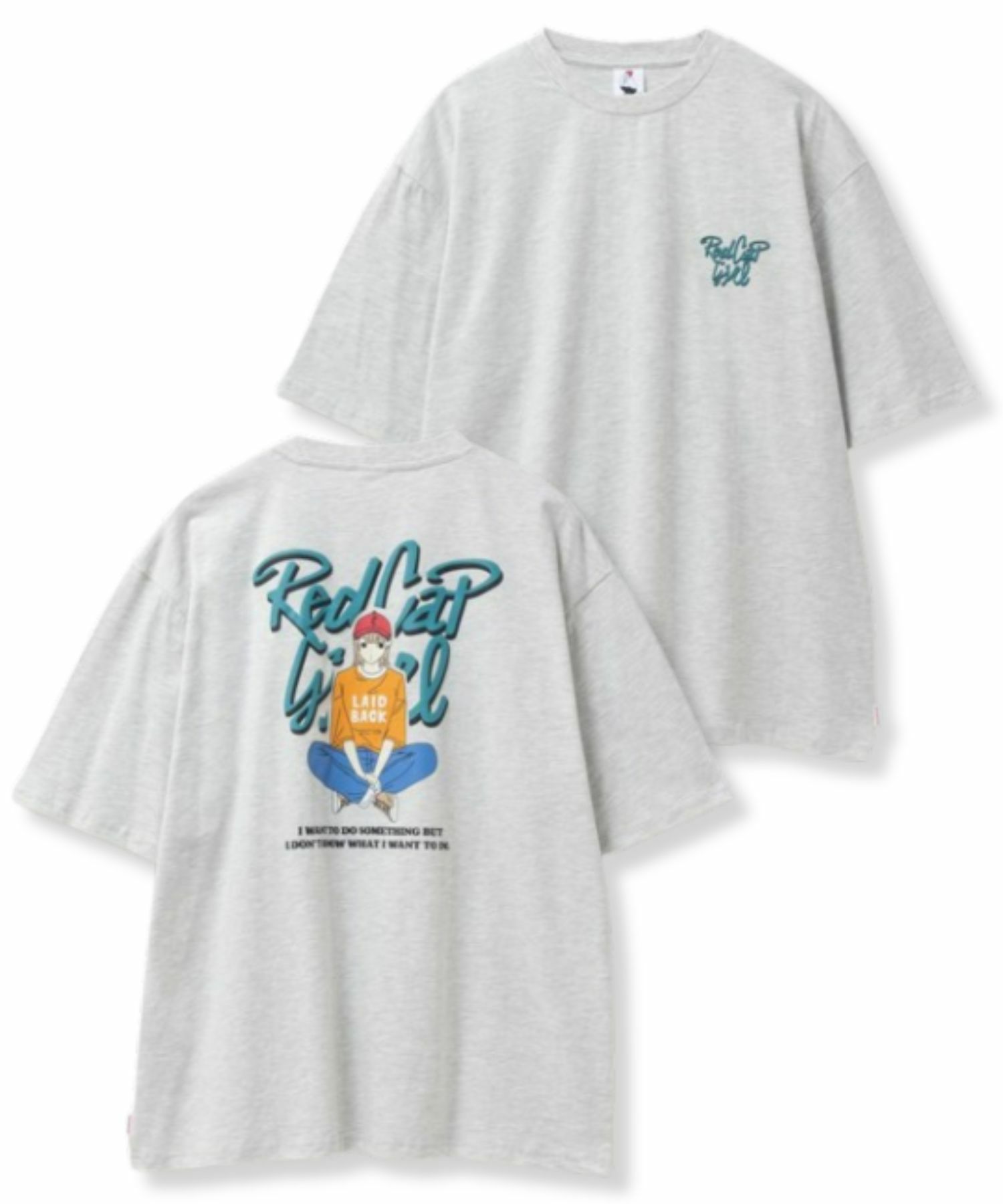 RED CAP GIRL 天竺バックプリントTシャツ メンズ ネコポス 対応商品