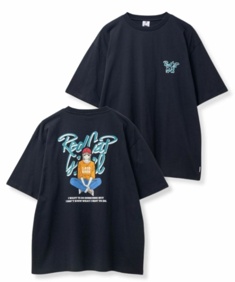 RED CAP GIRL  天竺バックプリントTシャツ メンズ メール便 対応商品商品画像-4