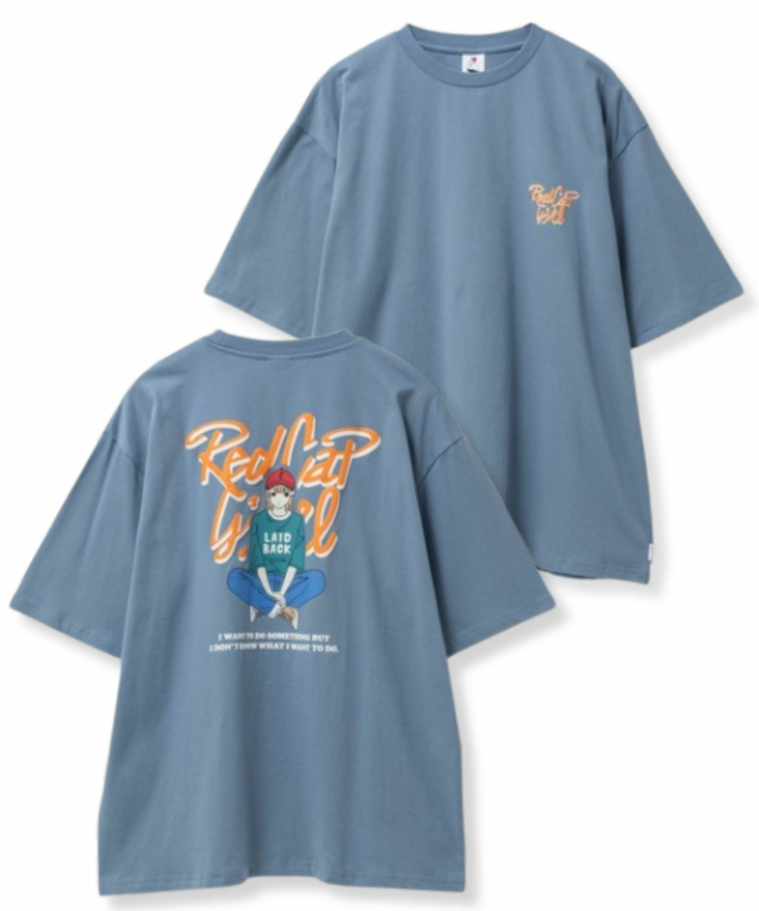 RED CAP GIRL  天竺バックプリントTシャツ メンズ メール便 対応商品商品サムネイル-5