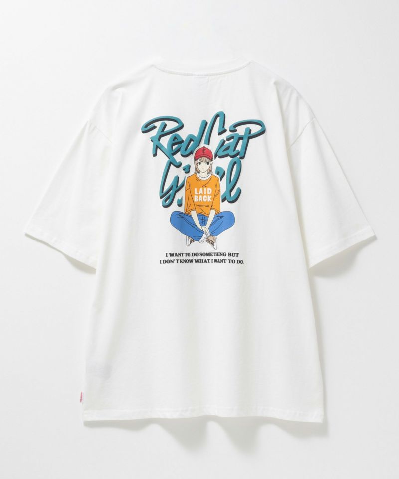 RED CAP GIRL  天竺バックプリントTシャツ メンズ メール便 対応商品商品画像-6