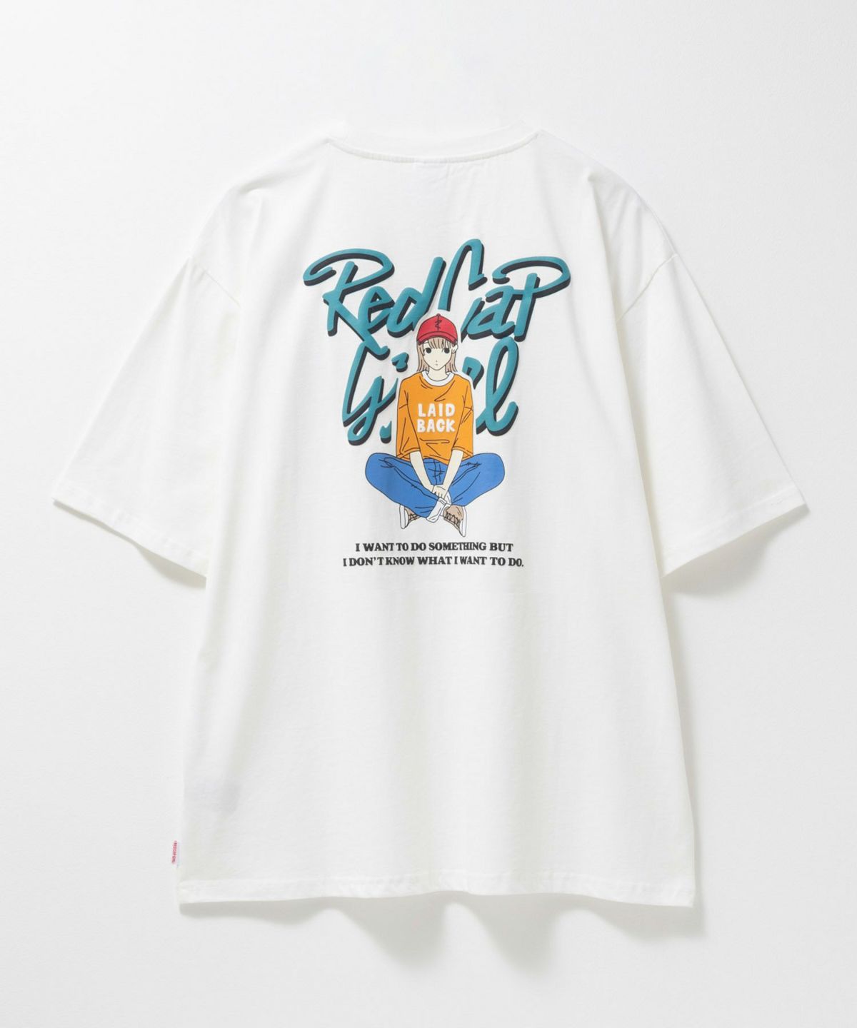 RED CAP GIRL 天竺バックプリントTシャツ メンズ ネコポス 対応商品