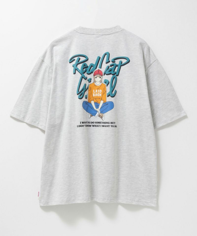 RED CAP GIRL  天竺バックプリントTシャツ メンズ メール便 対応商品商品画像-8