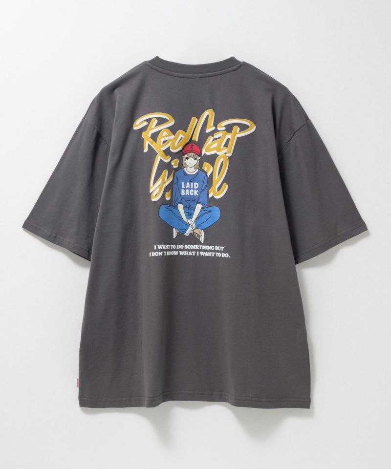 RED CAP GIRL  天竺バックプリントTシャツ メンズ メール便 対応商品商品画像-10