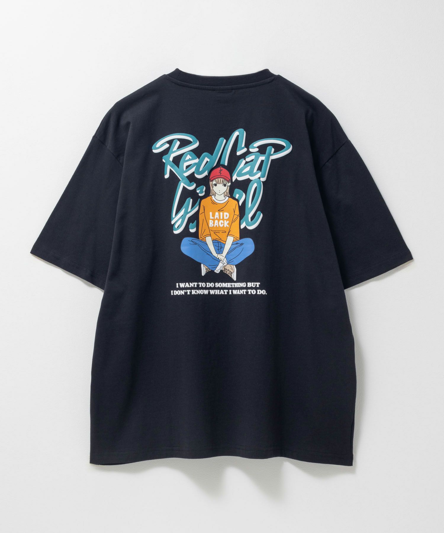 RED CAP GIRL 天竺バックプリントTシャツ メンズ ネコポス 対応商品