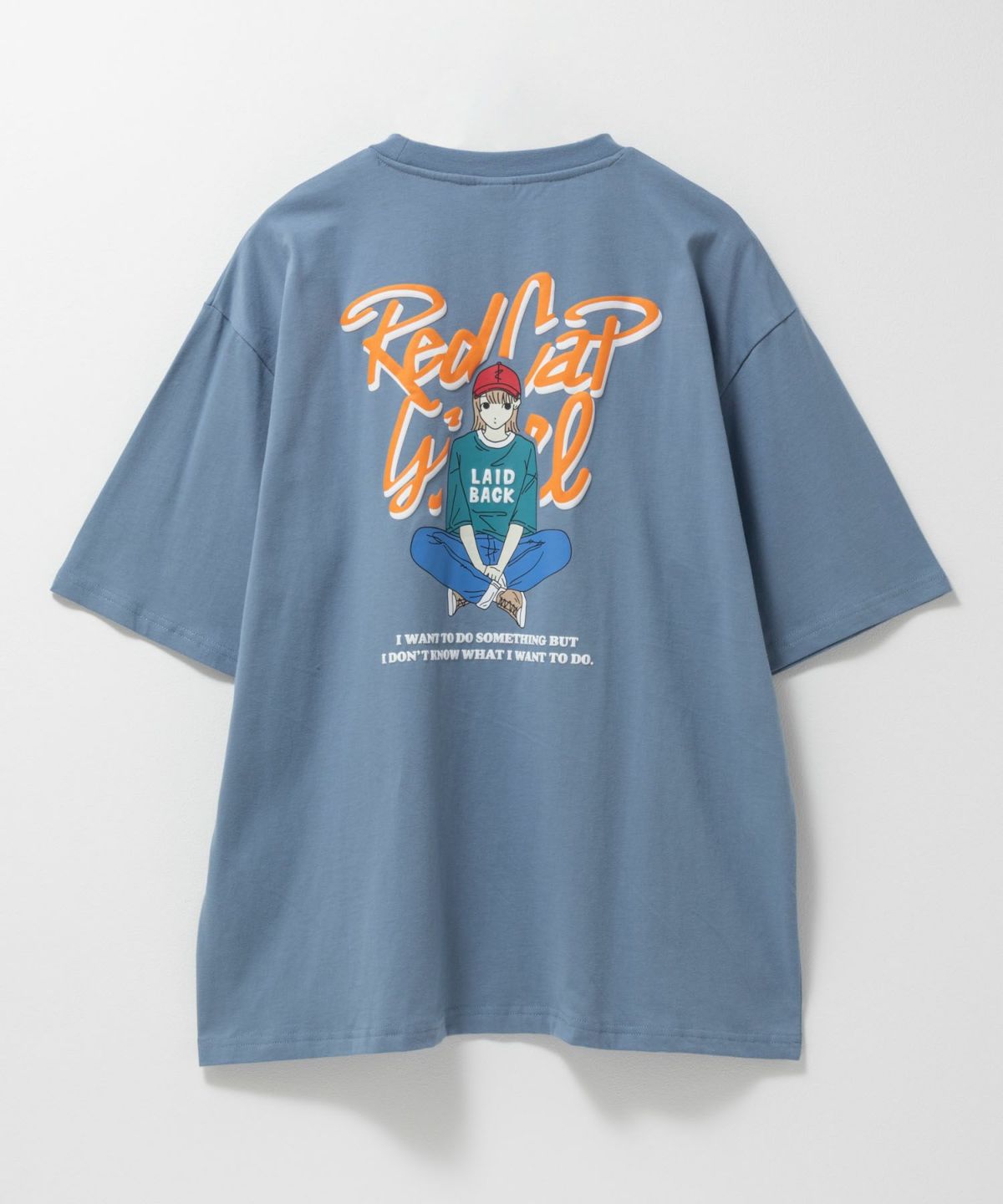 RED CAP GIRL 天竺バックプリントTシャツ メンズ ネコポス 対応商品