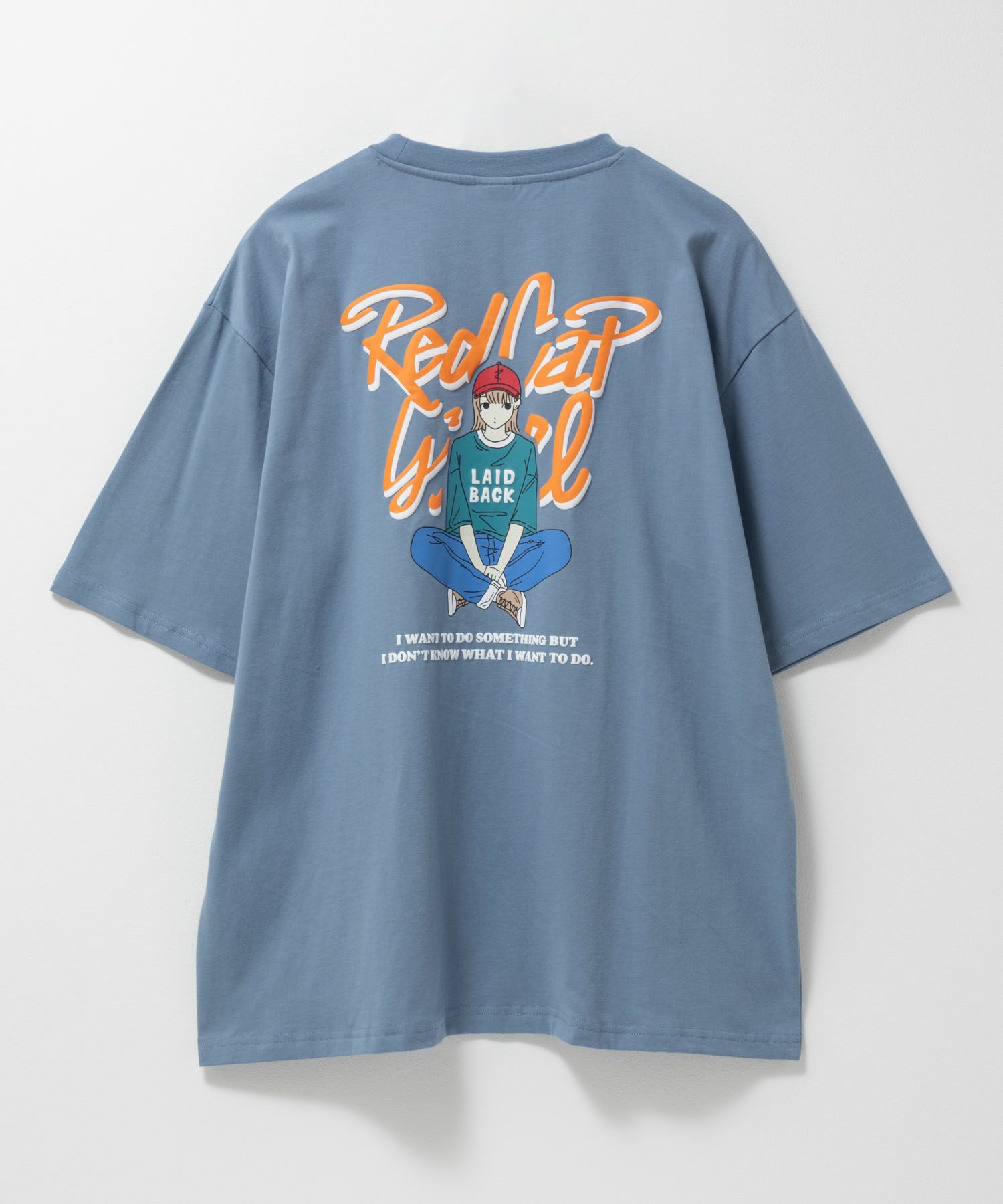 RED CAP GIRL 天竺バックプリントTシャツ メンズ ネコポス 対応商品