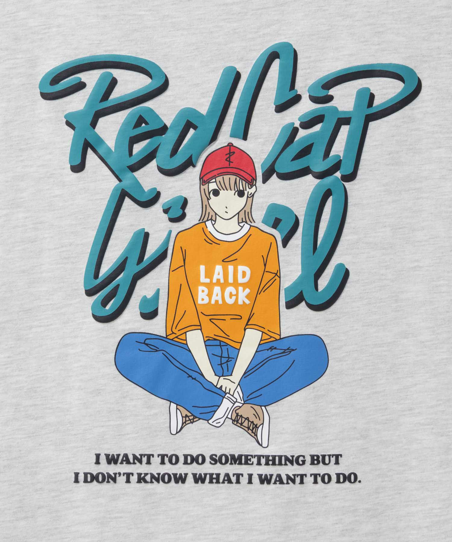 RED CAP GIRL 天竺バックプリントTシャツ メンズ ネコポス 対応商品