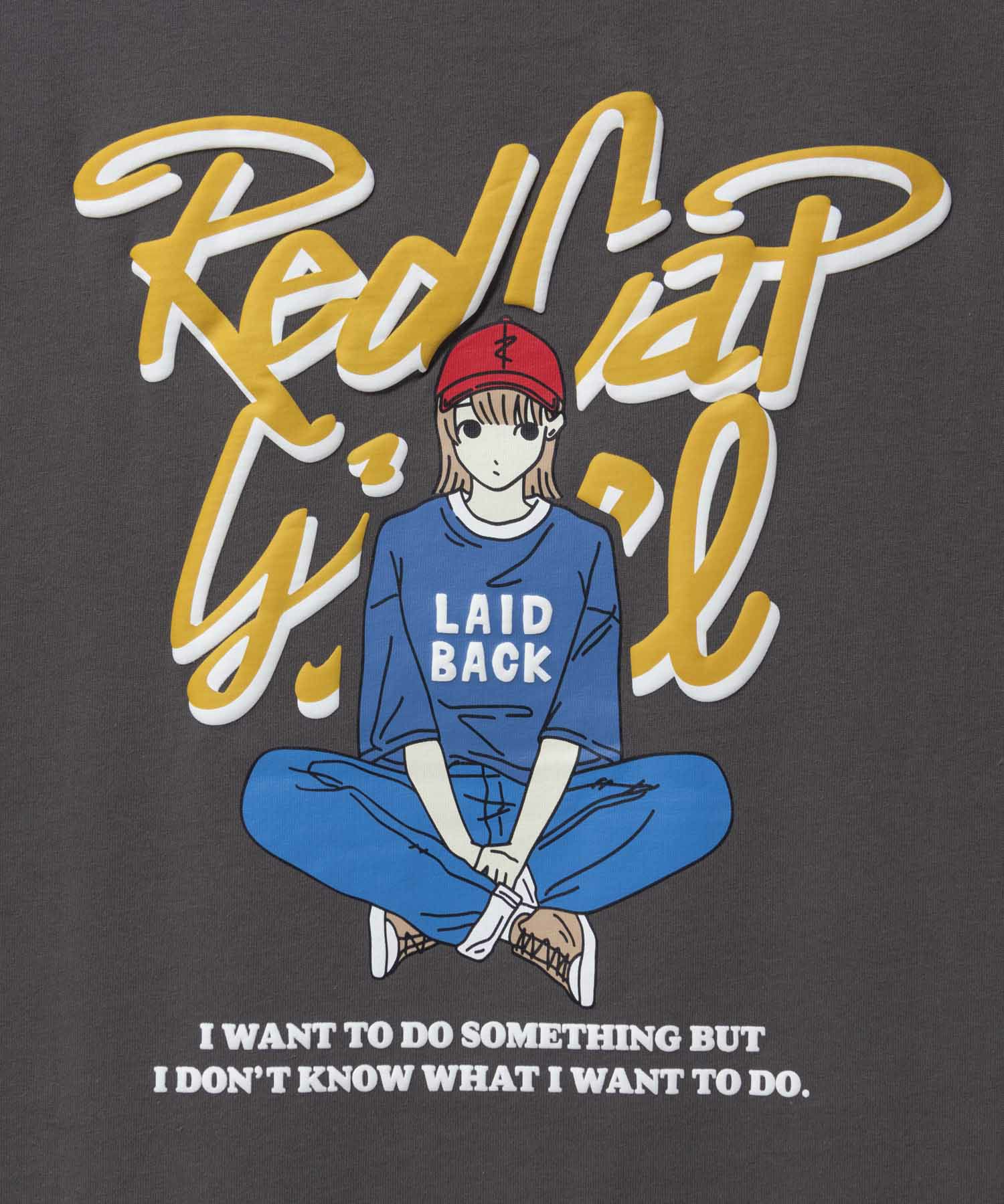 RED CAP GIRL 天竺バックプリントTシャツ メンズ ネコポス 対応商品