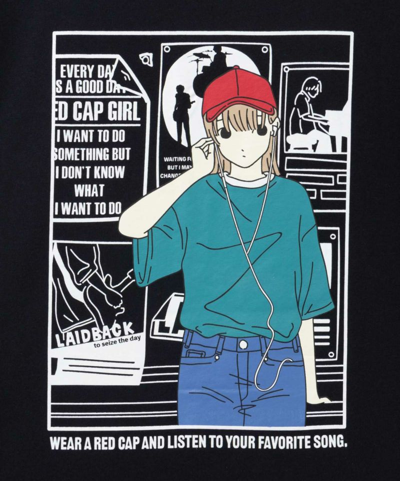 RED CAP GIRL  天竺バックプリントTシャツ メンズ メール便 対応商品商品画像-23