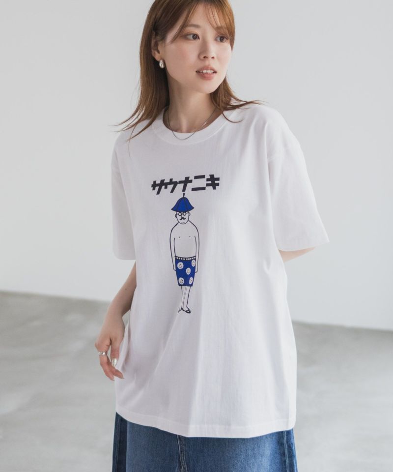 サウナニキオーバーサイズTシャツ メンズ