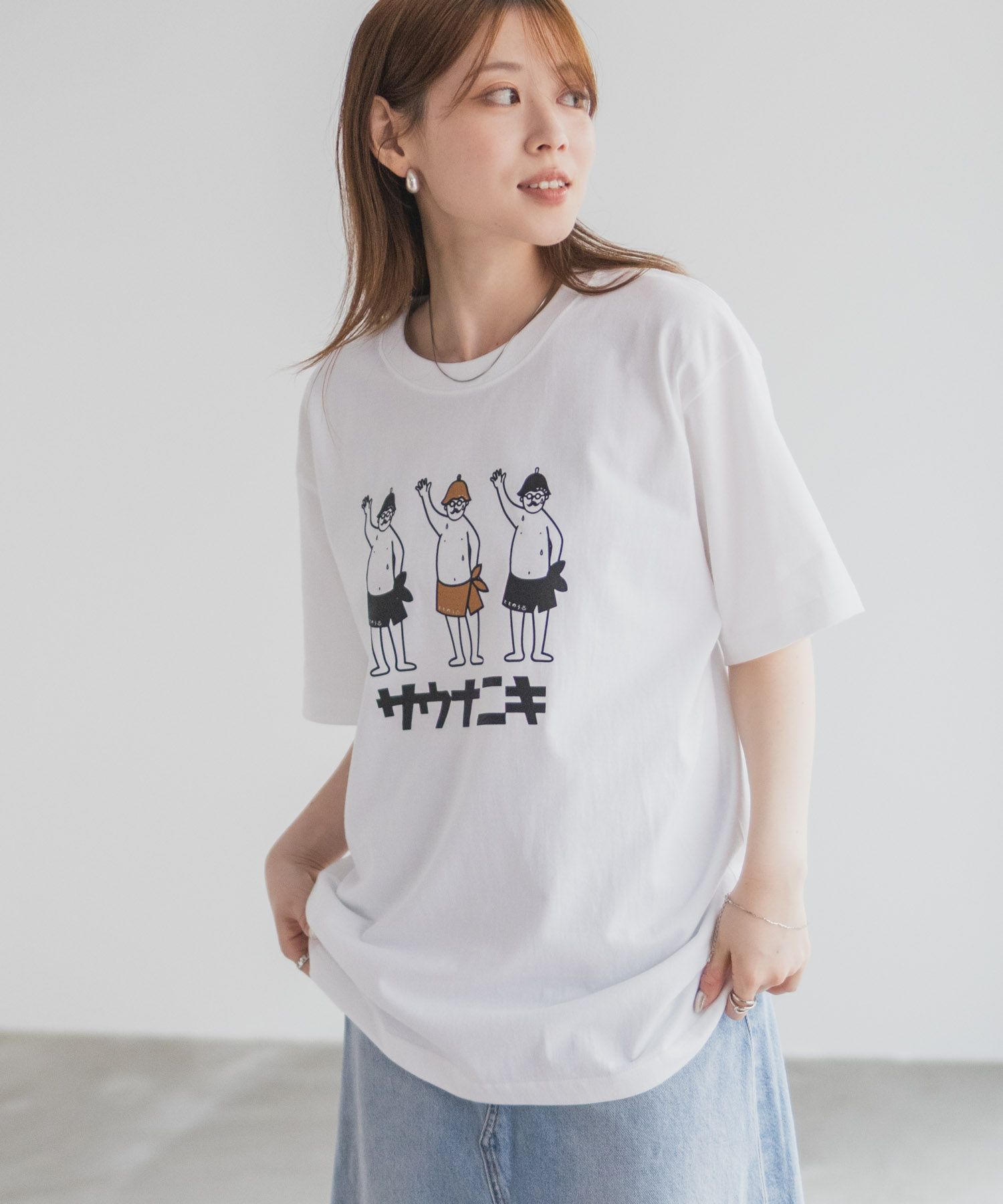 【WEB限定】サウナニキオーバーサイズTシャツ メンズ ネコポス 対応商品