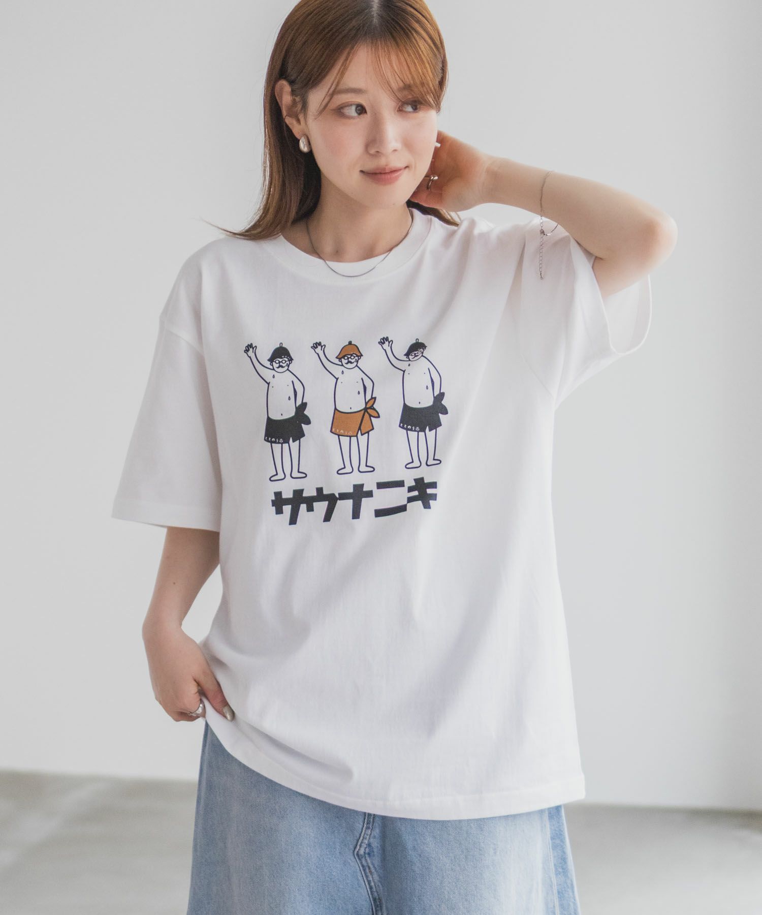 【WEB限定】サウナニキオーバーサイズTシャツ メンズ メール便 対応商品商品画像-4