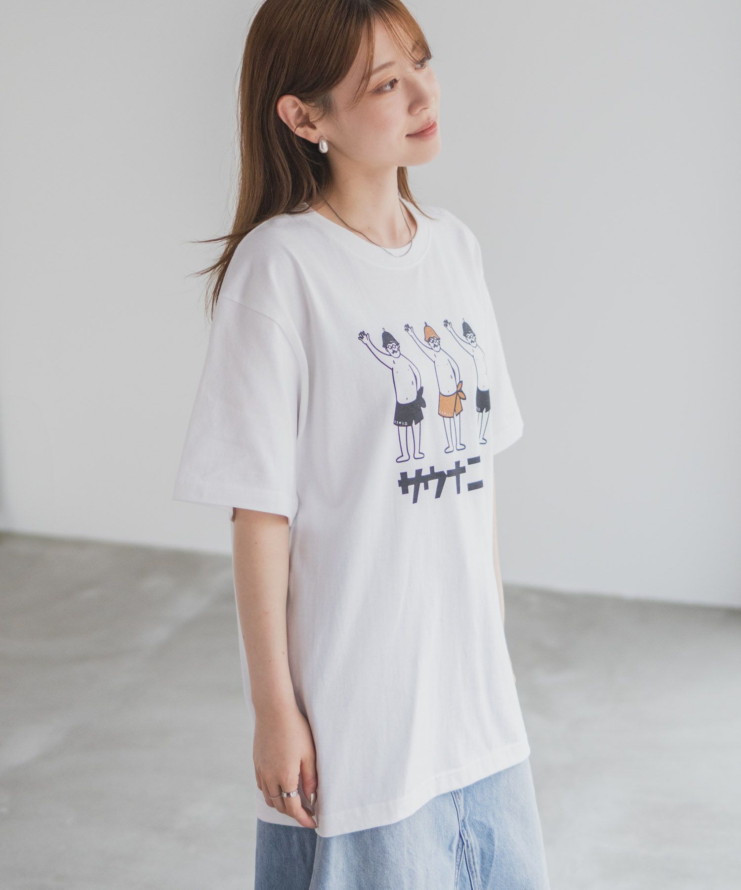 【WEB限定】サウナニキオーバーサイズTシャツ メンズ メール便 対応商品商品画像-5