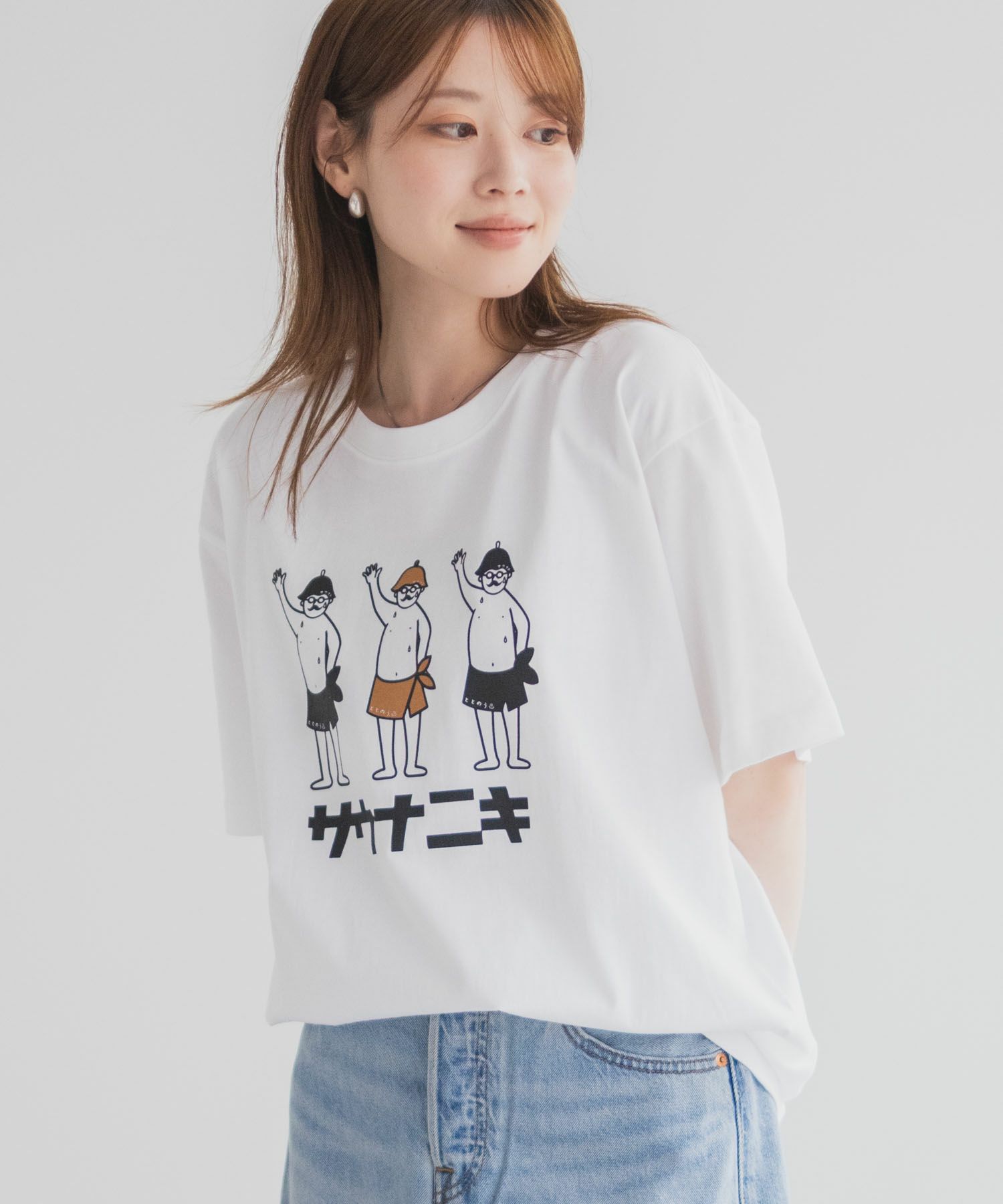【WEB限定】サウナニキオーバーサイズTシャツ メンズ メール便 対応商品商品画像-7