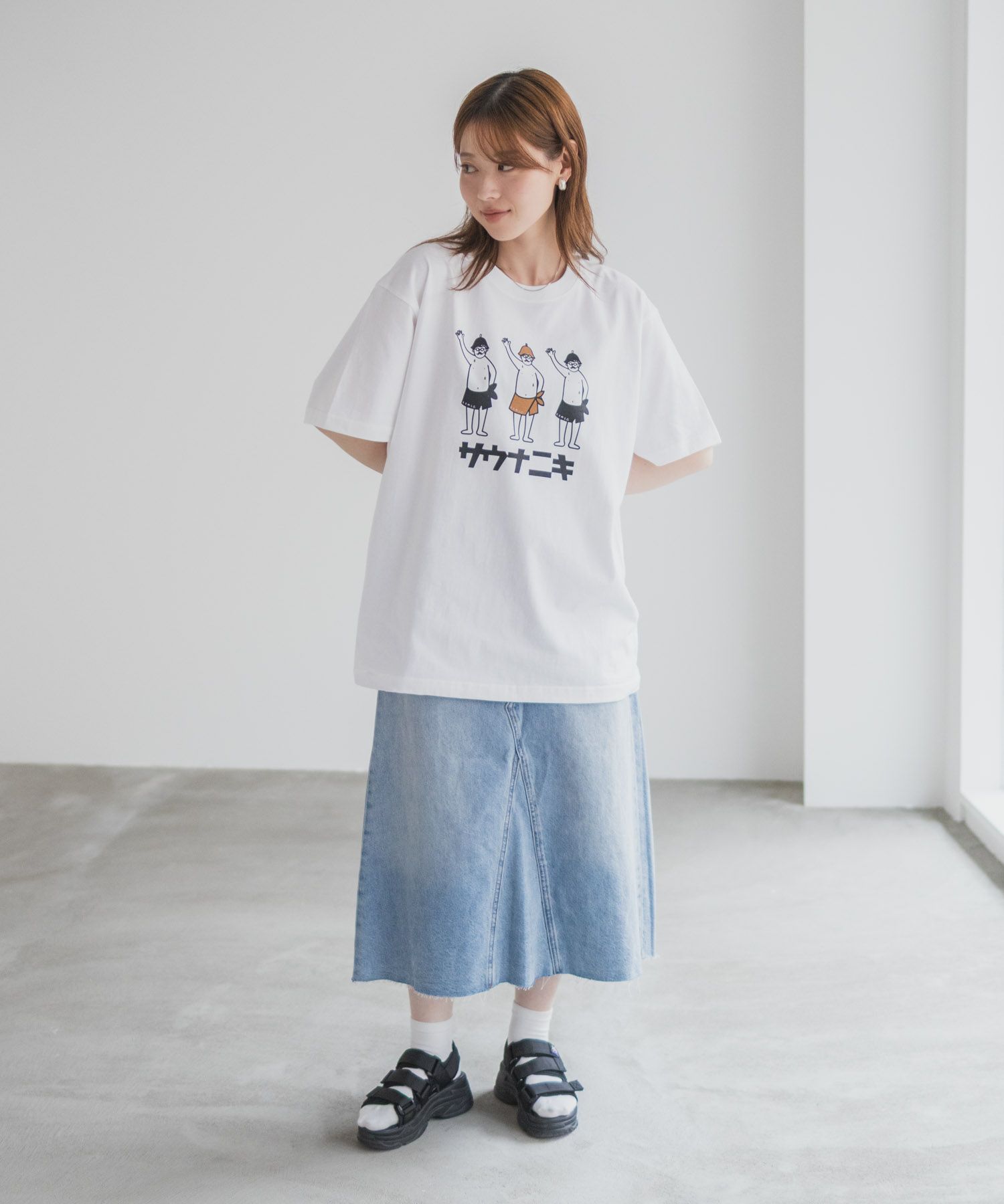 【WEB限定】サウナニキオーバーサイズTシャツ メンズ メール便 対応商品商品画像-8