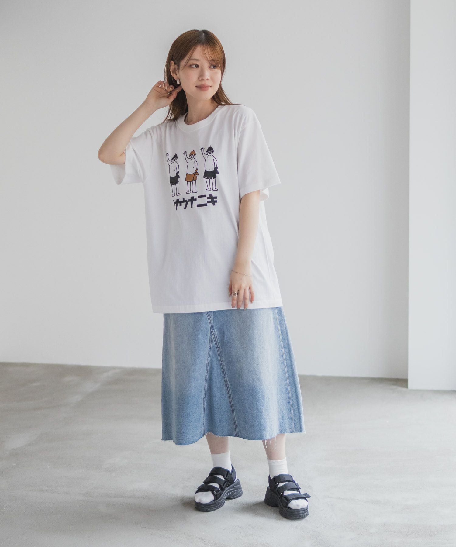 【WEB限定】サウナニキオーバーサイズTシャツ メンズ メール便 対応商品商品画像-9