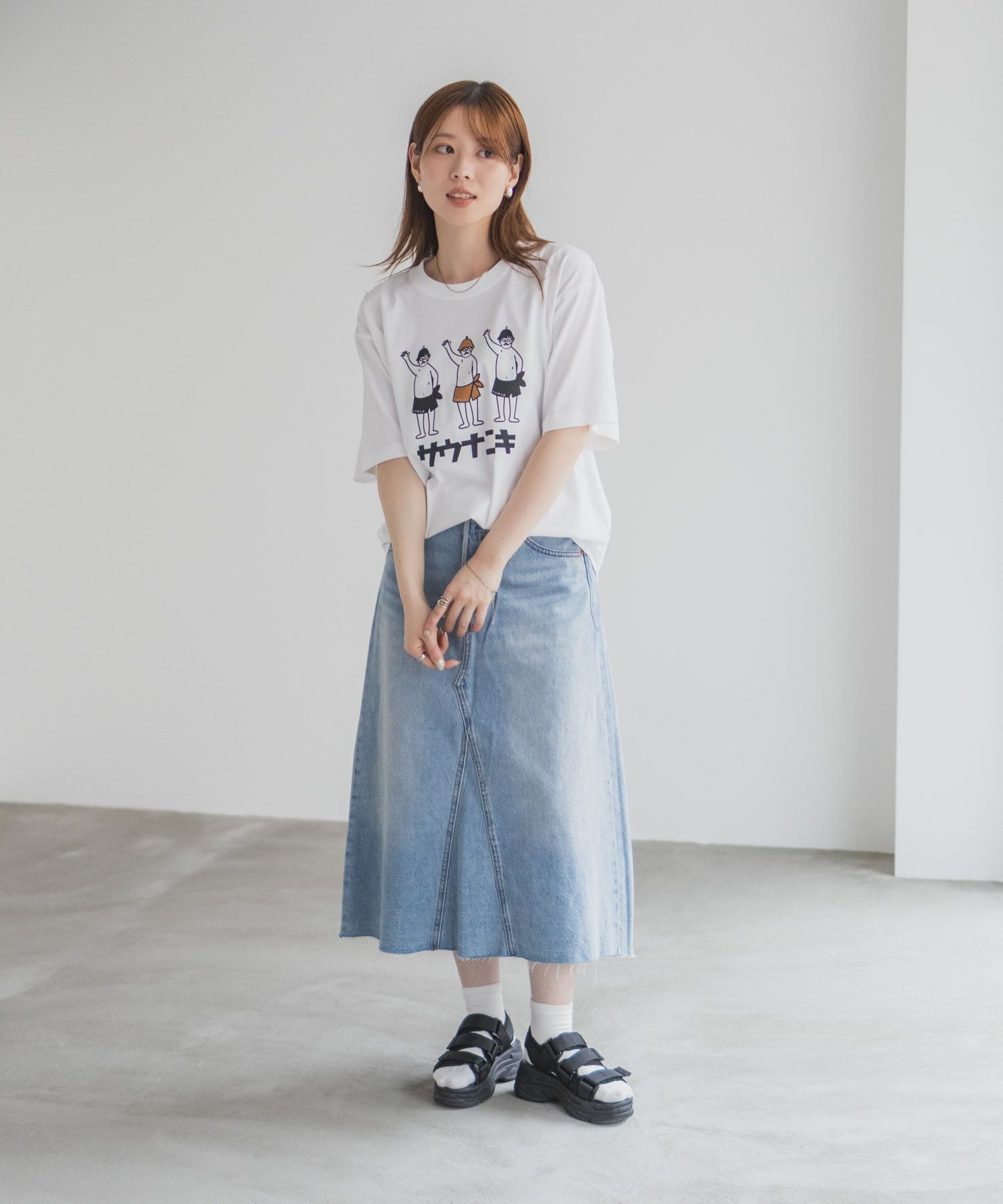 【WEB限定】サウナニキオーバーサイズTシャツ メンズ メール便 対応商品商品画像-13