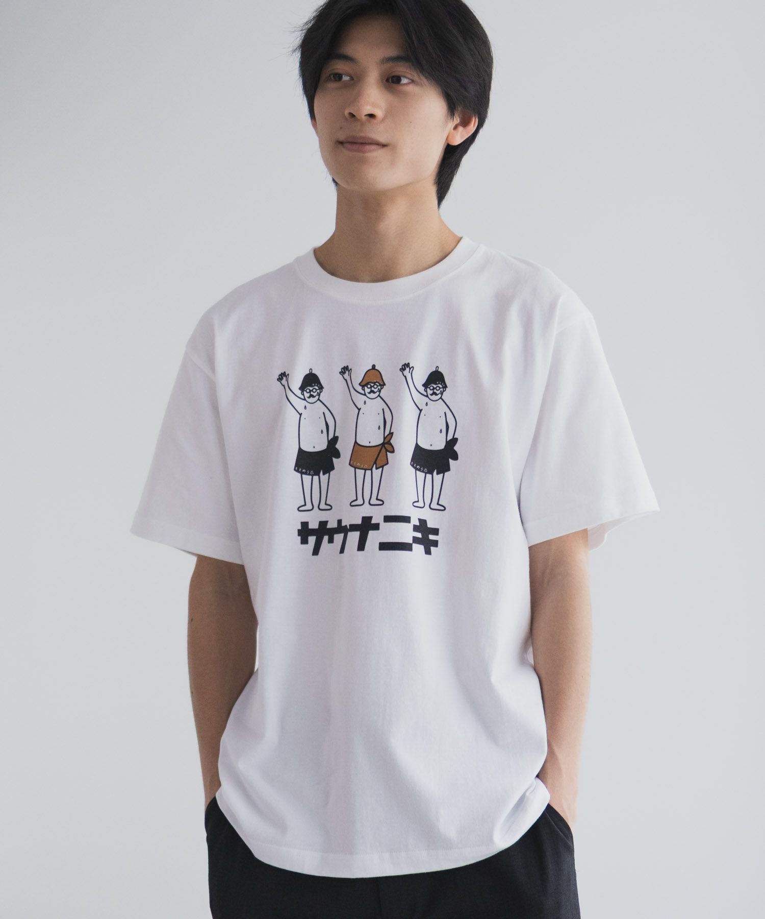 【WEB限定】サウナニキオーバーサイズTシャツ メンズ メール便 対応商品商品画像-16