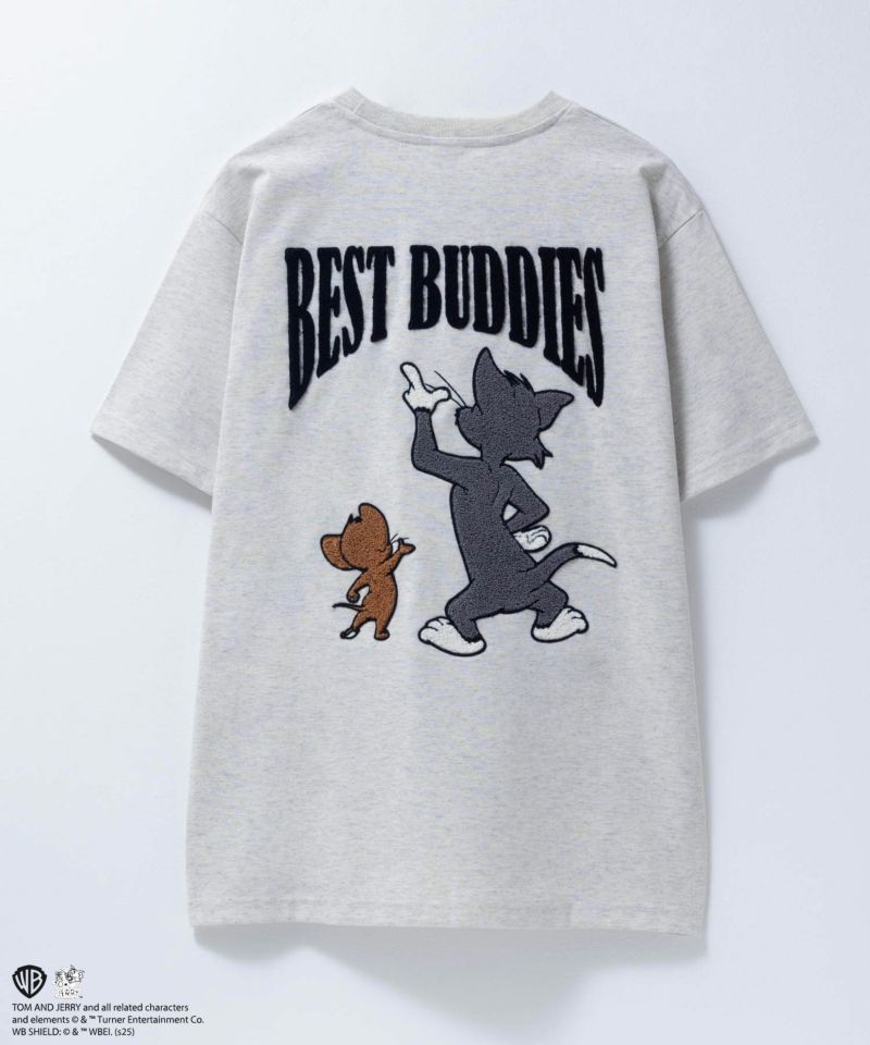 Tom and Jerry バックサガラ刺繍Tシャツ メンズ メール便 対応商品商品画像-1