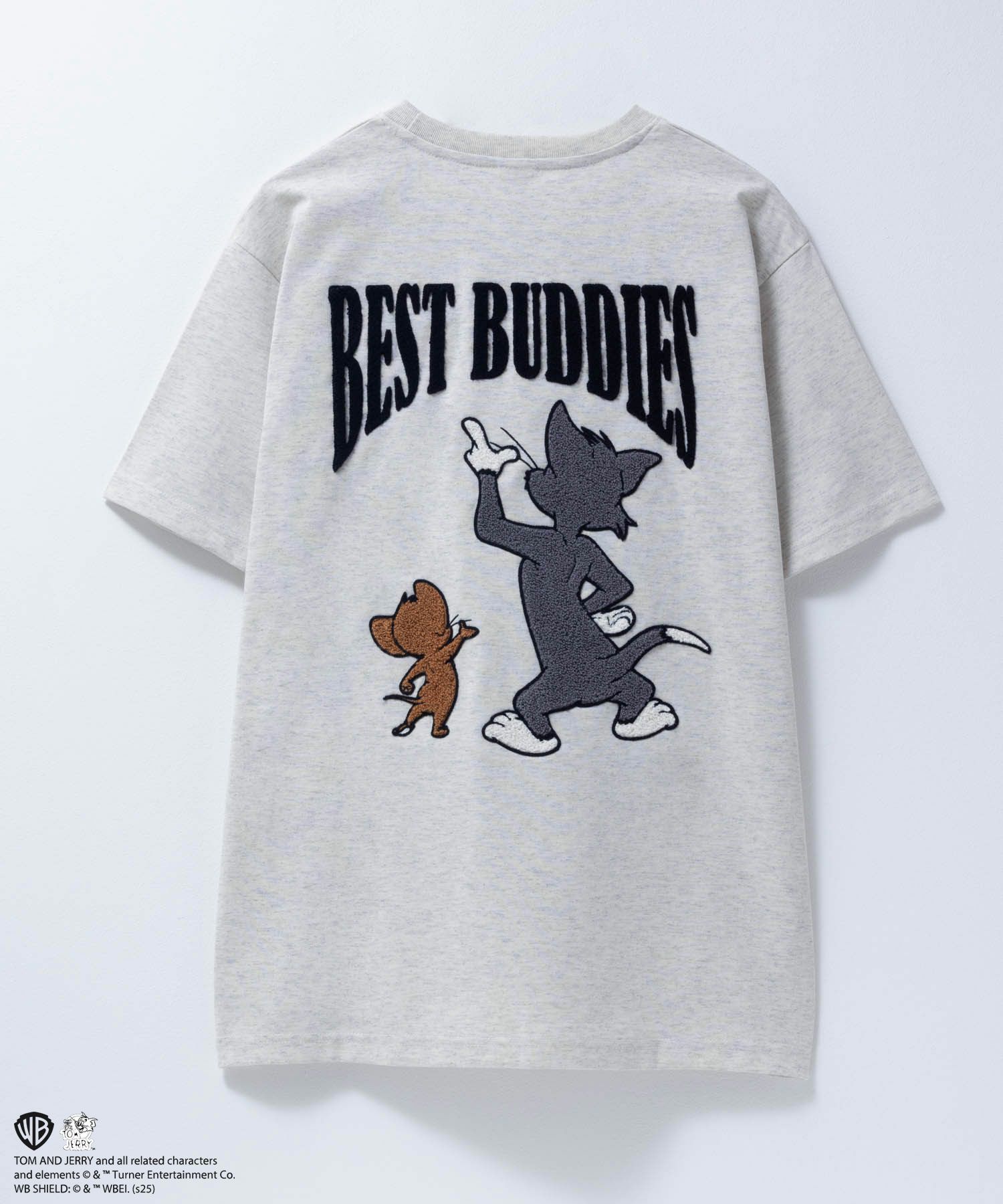 Tom and Jerry バックサガラ刺繍Tシャツ メンズ ネコポス 対応商品