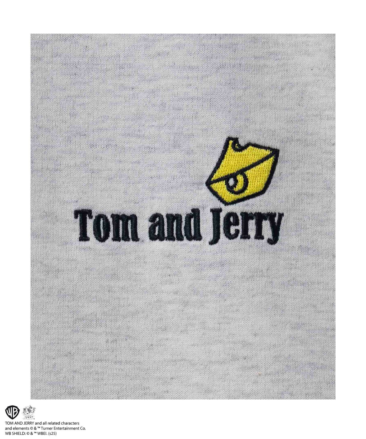Tom and Jerry バックサガラ刺繍Tシャツ メンズ ネコポス 対応商品