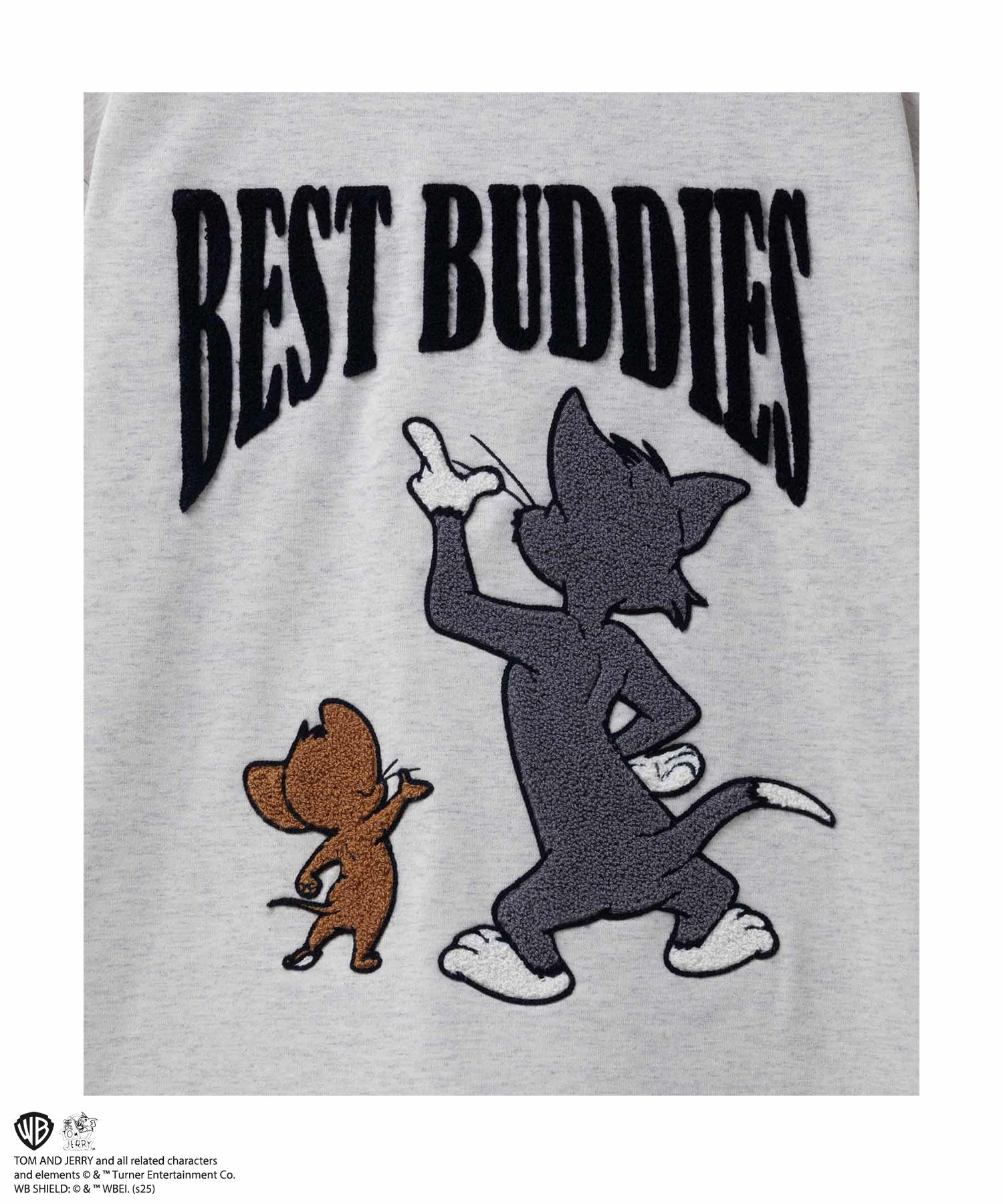 Tom and Jerry バックサガラ刺繍Tシャツ メンズ ネコポス 対応商品