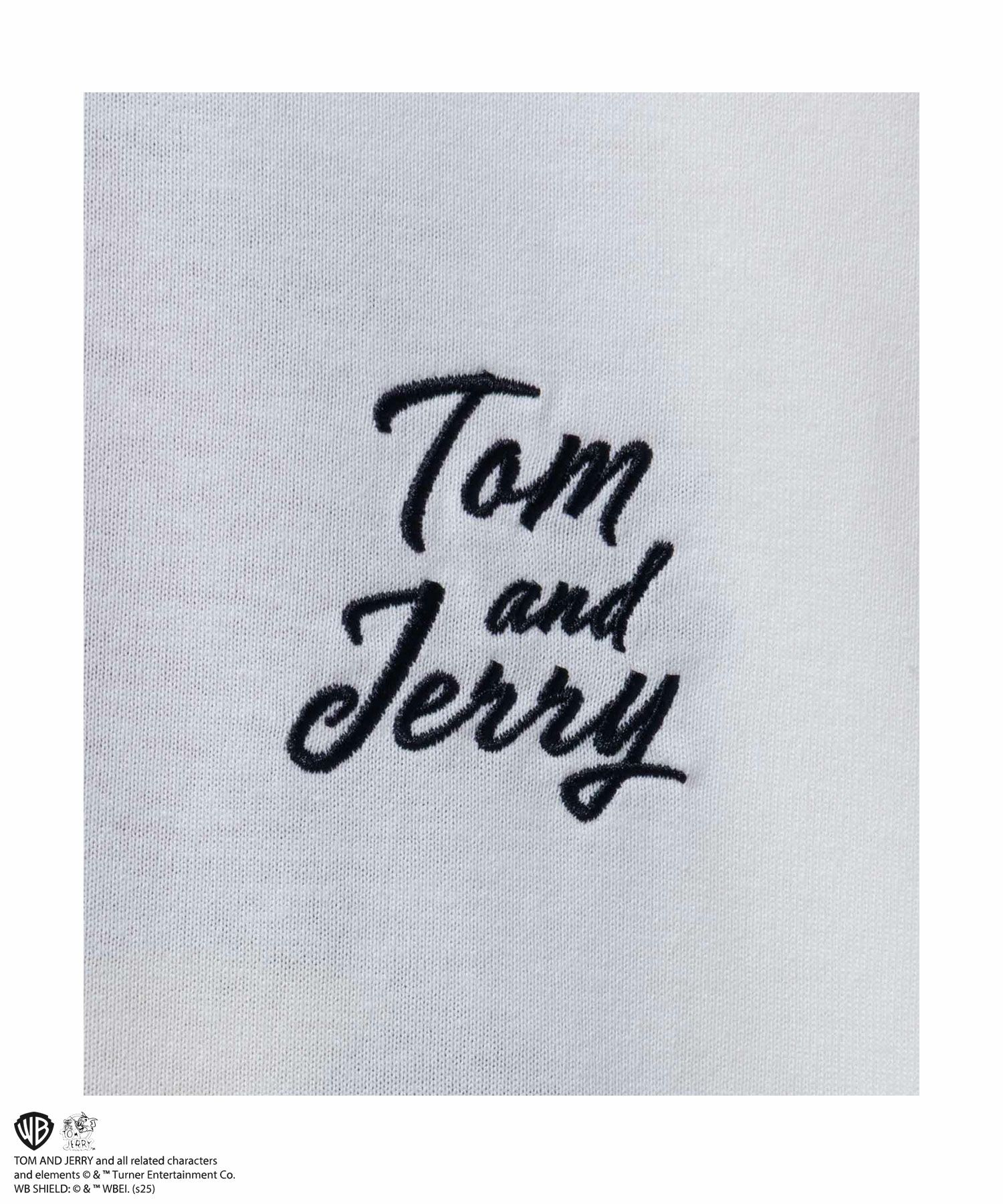 Tom and Jerry バックサガラ刺繍Tシャツ メンズ ネコポス 対応商品