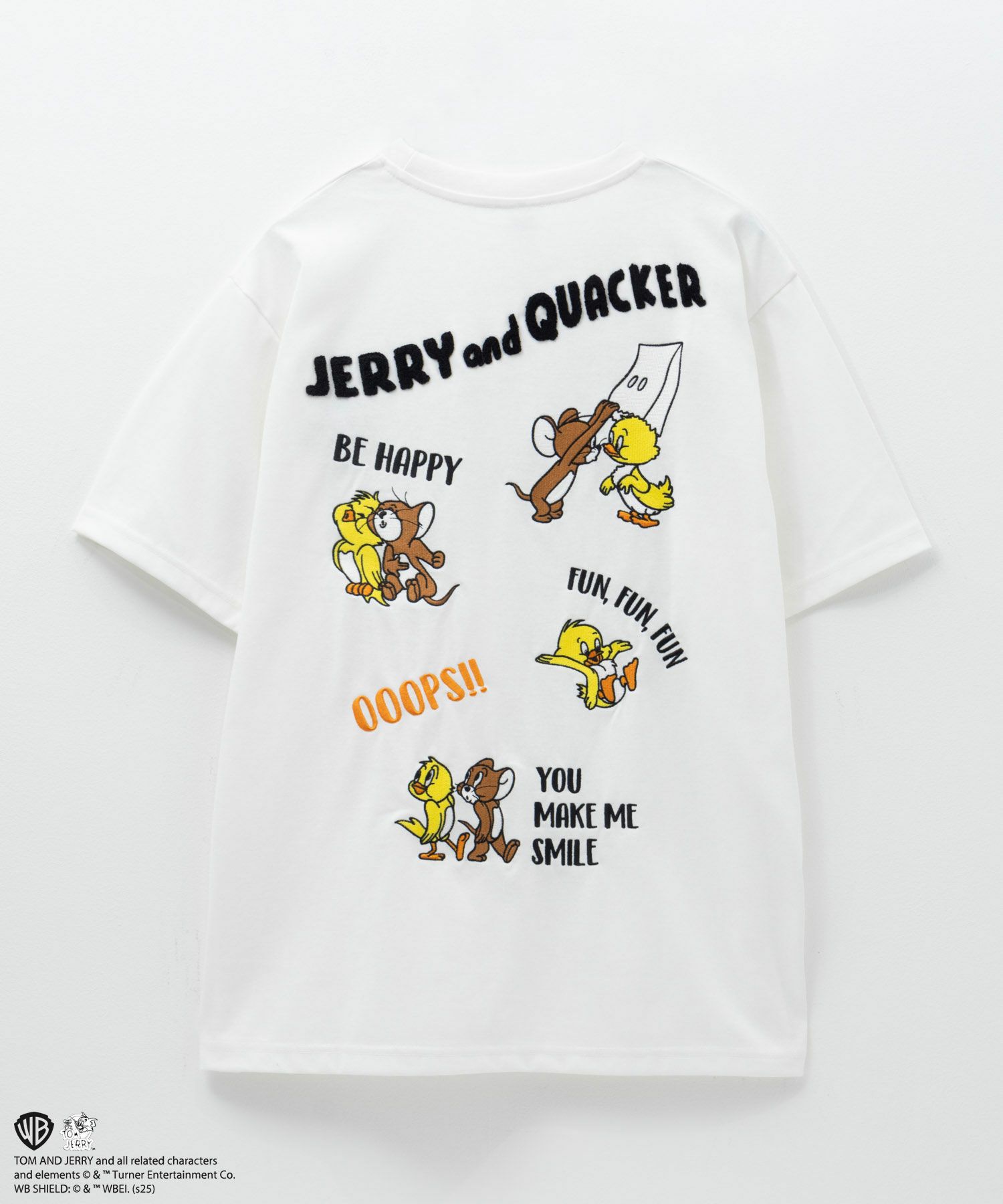 Tom and Jerry マッスルズバックサガラ刺繍Tシャツ メンズ メール便 対応商品商品画像-1