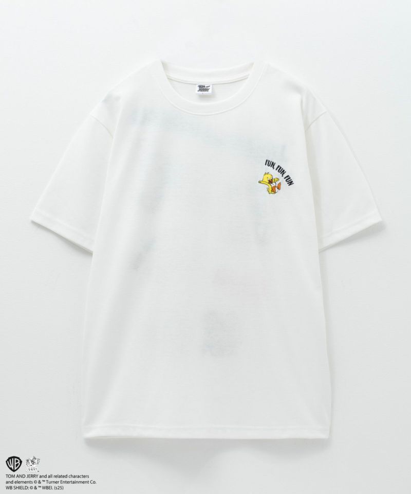 Tom and Jerry マッスルズバックサガラ刺繍Tシャツ メンズ メール便 対応商品商品画像-2