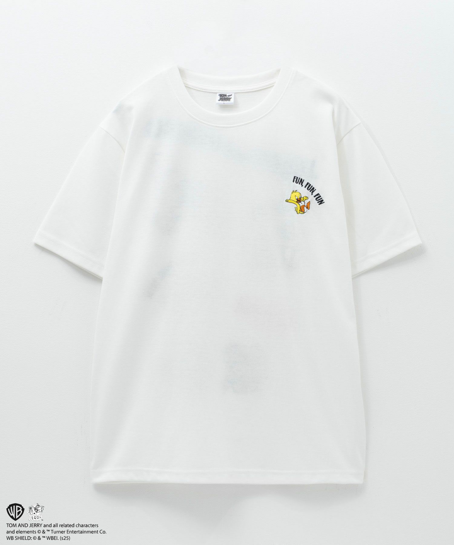 Tom and Jerry マッスルズバックサガラ刺繍Tシャツ メンズ メール便 対応商品商品画像-2