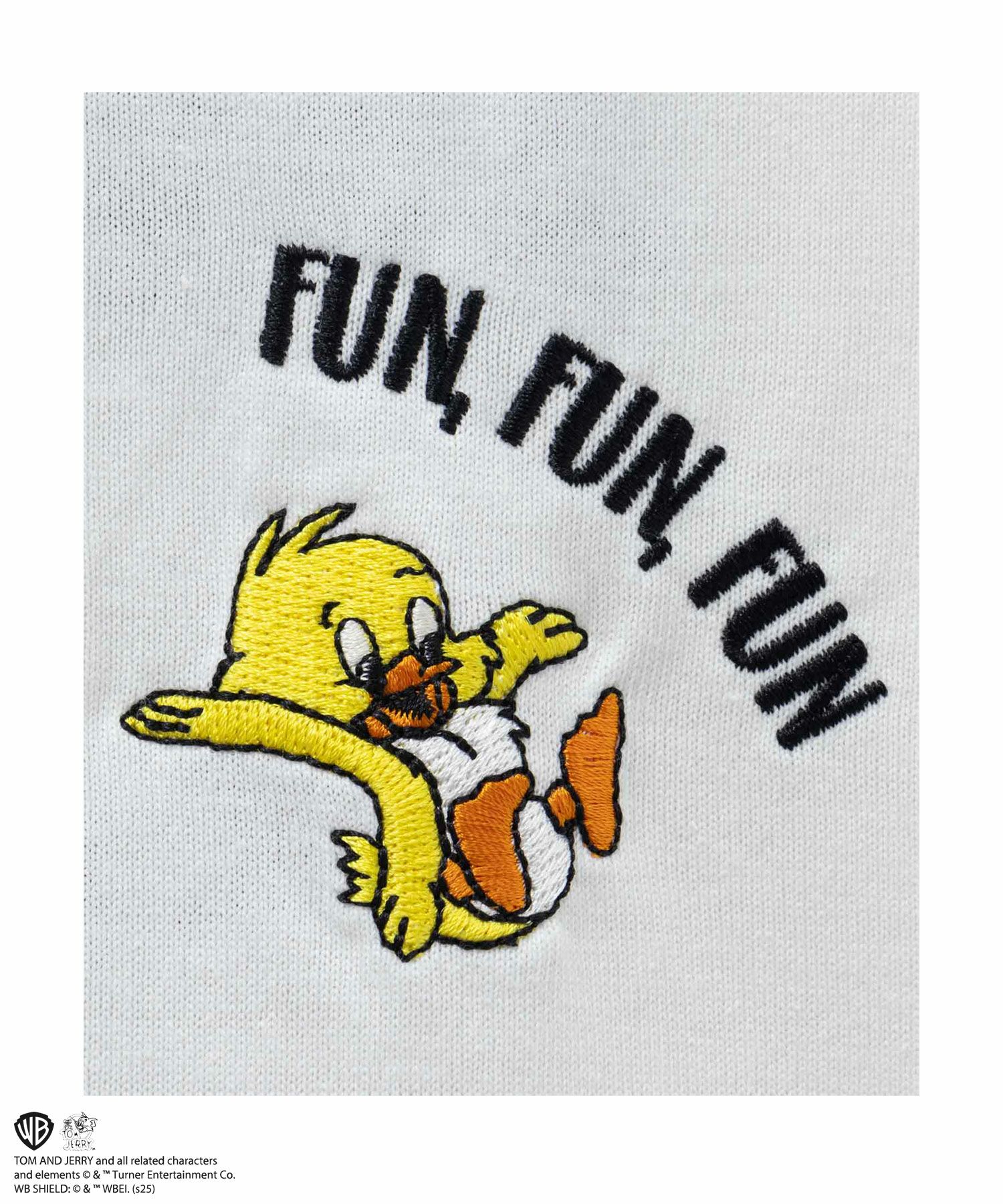 Tom and Jerry マッスルズバックサガラ刺繍Tシャツ メンズ メール便 対応商品商品画像-5
