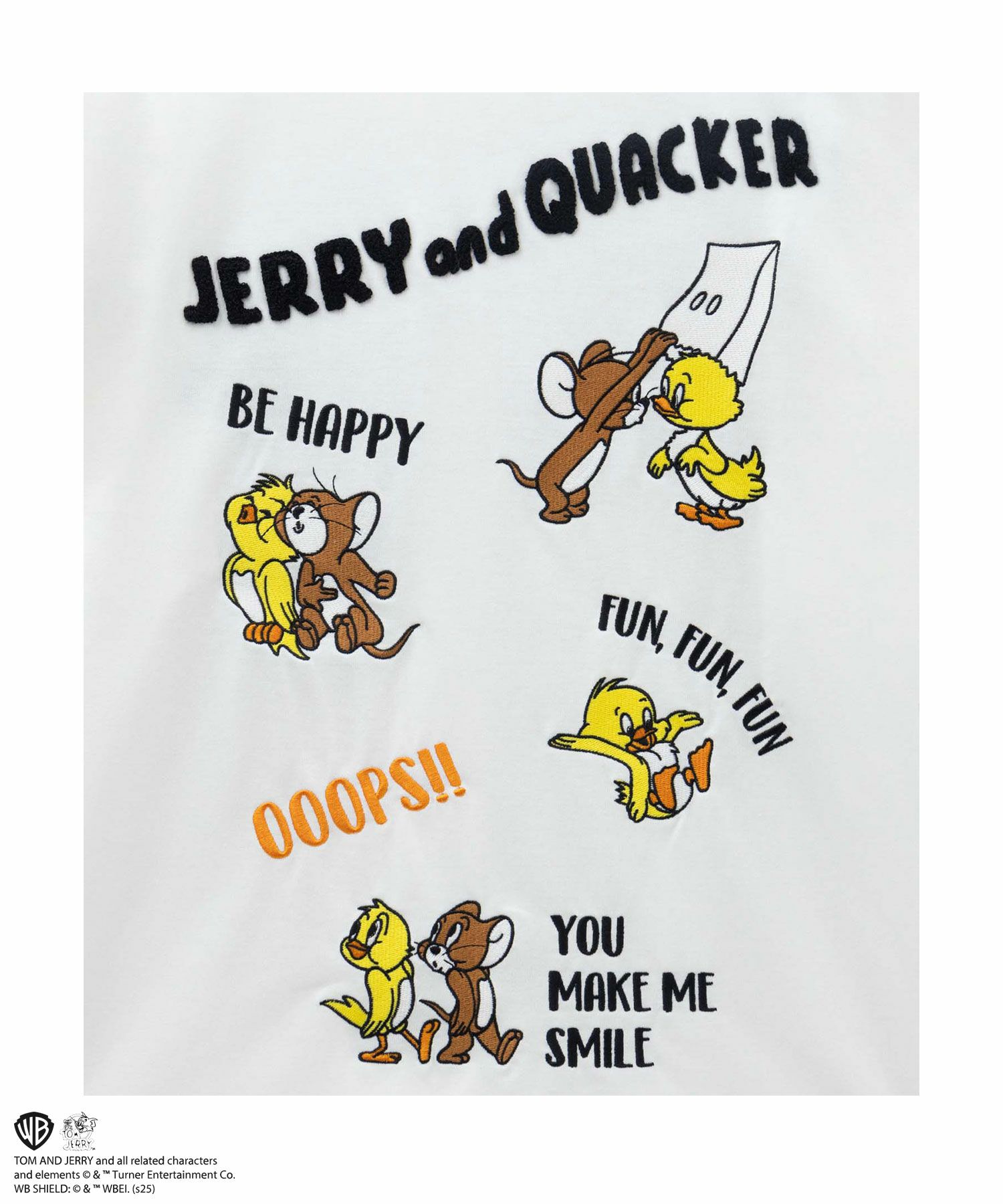 Tom and Jerry マッスルズバックサガラ刺繍Tシャツ メンズ メール便 対応商品商品画像-6