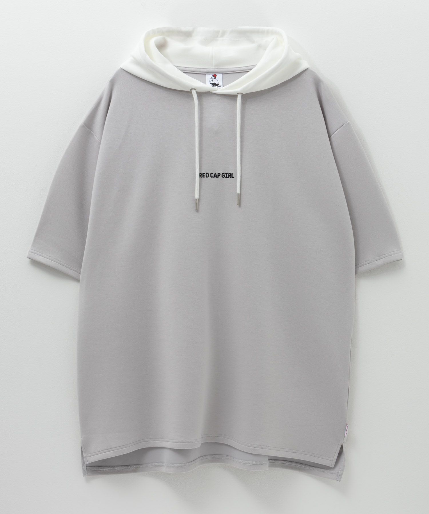 RED CAP GIRL  ポンチ素材バックプリントフードTシャツ メンズ商品画像-7