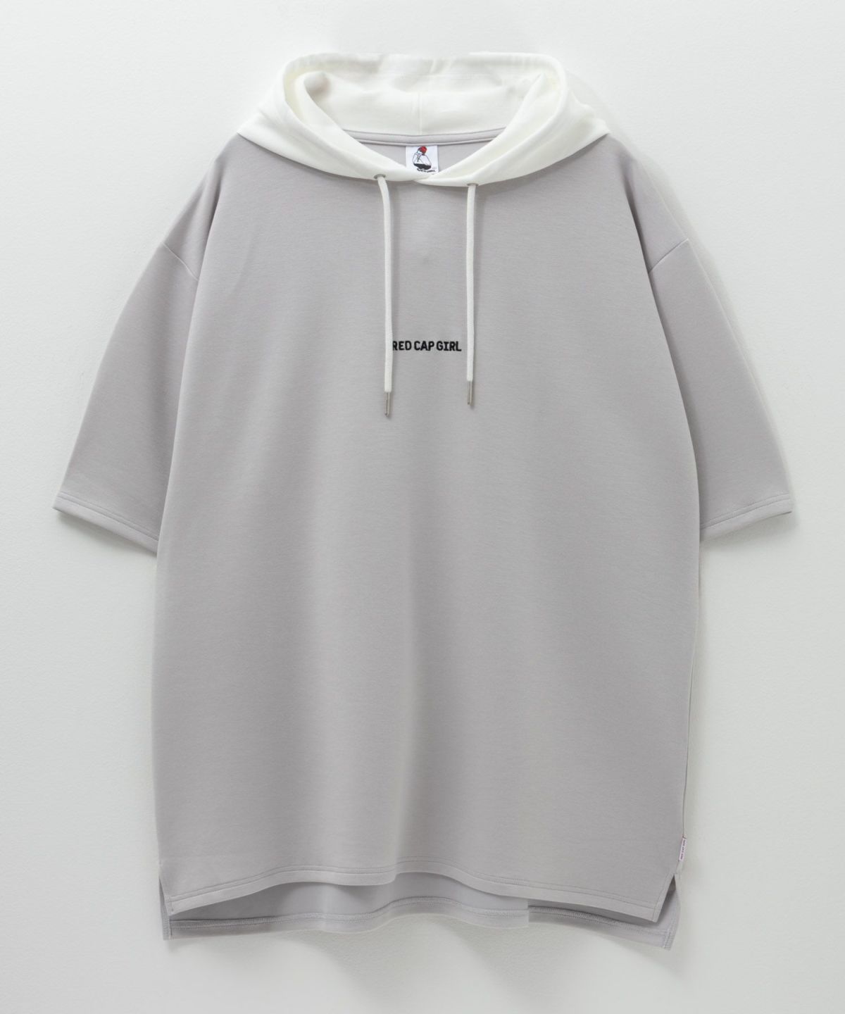 RED CAP GIRL ポンチ素材バックプリントフードTシャツ メンズ