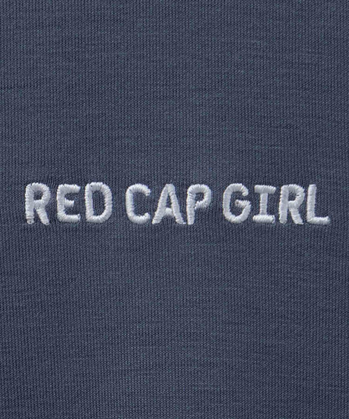 RED CAP GIRL ポンチ素材バックプリントフードTシャツ メンズ