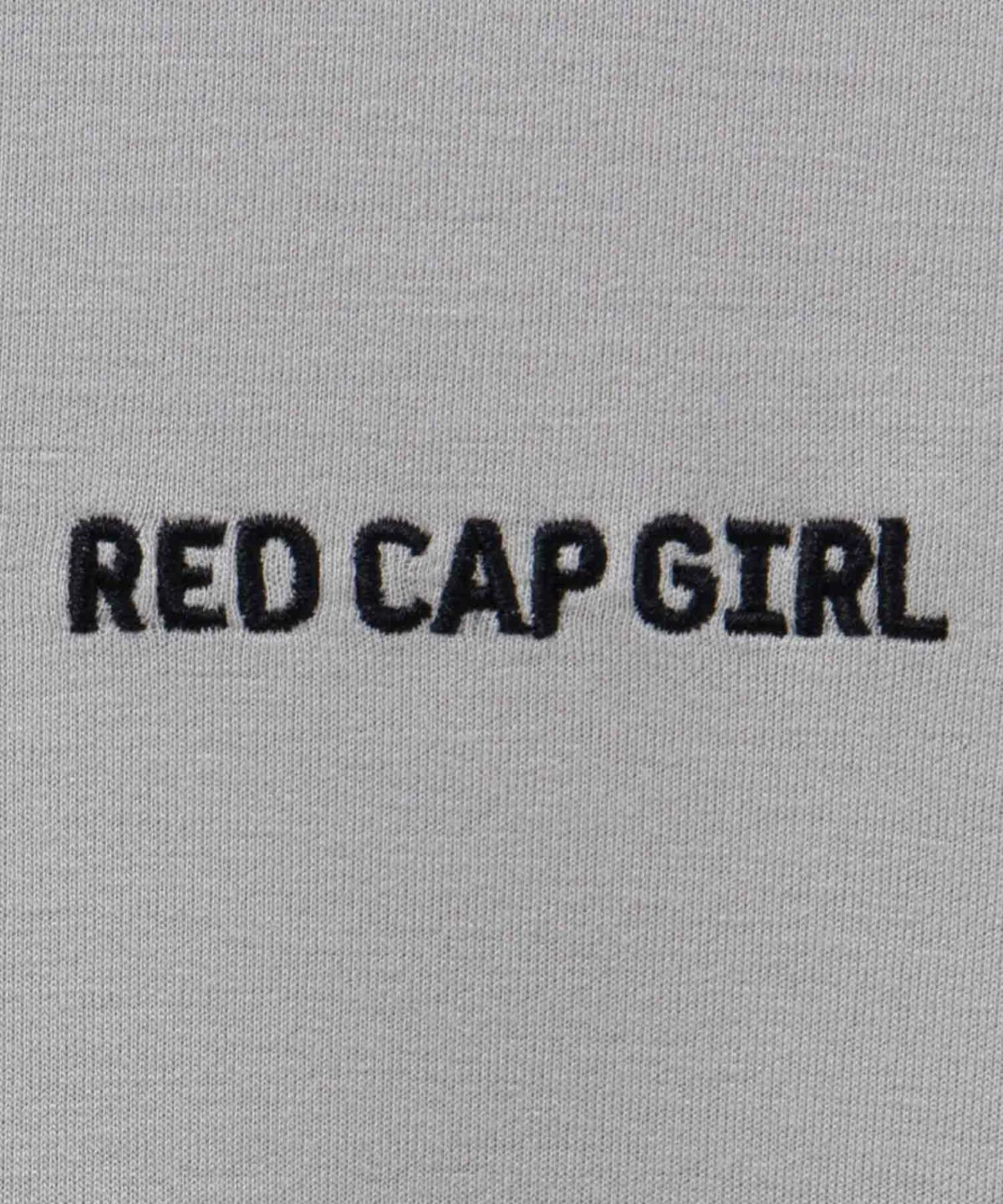 RED CAP GIRL ポンチ素材バックプリントフードTシャツ メンズ