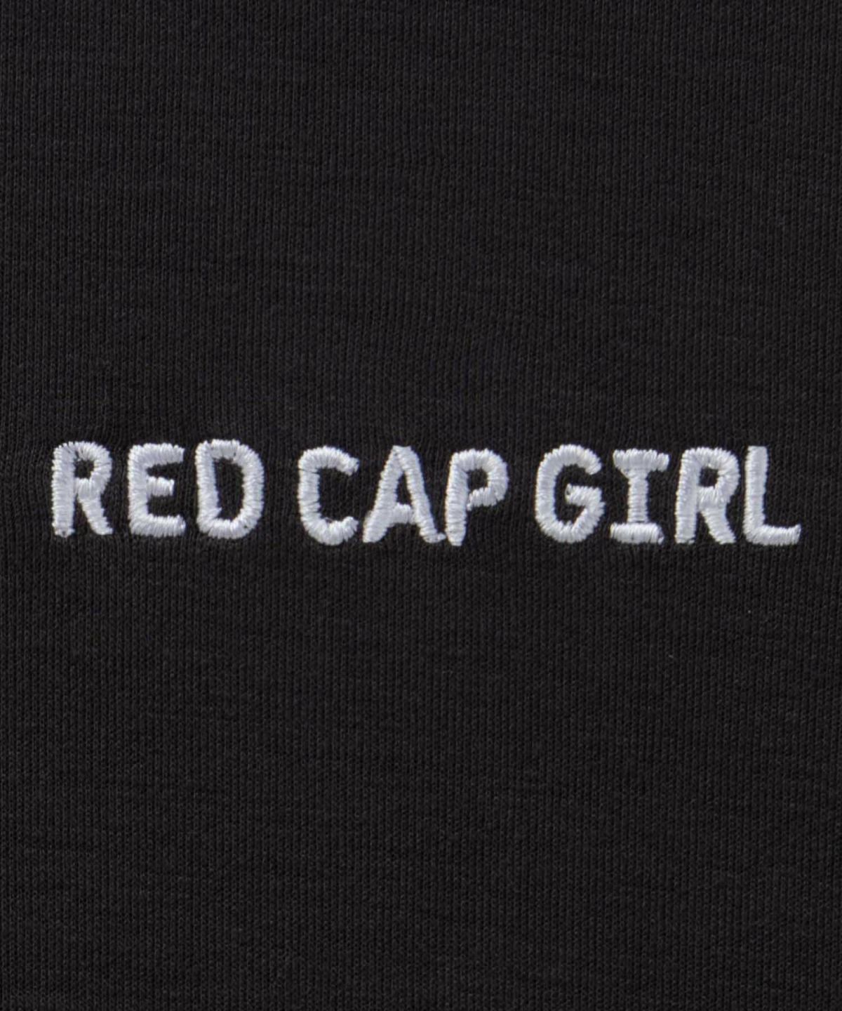 RED CAP GIRL ポンチ素材バックプリントフードTシャツ メンズ