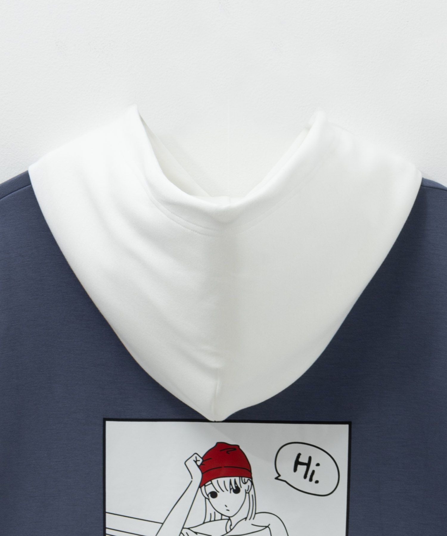 RED CAP GIRL  ポンチ素材バックプリントフードTシャツ メンズ商品画像-14