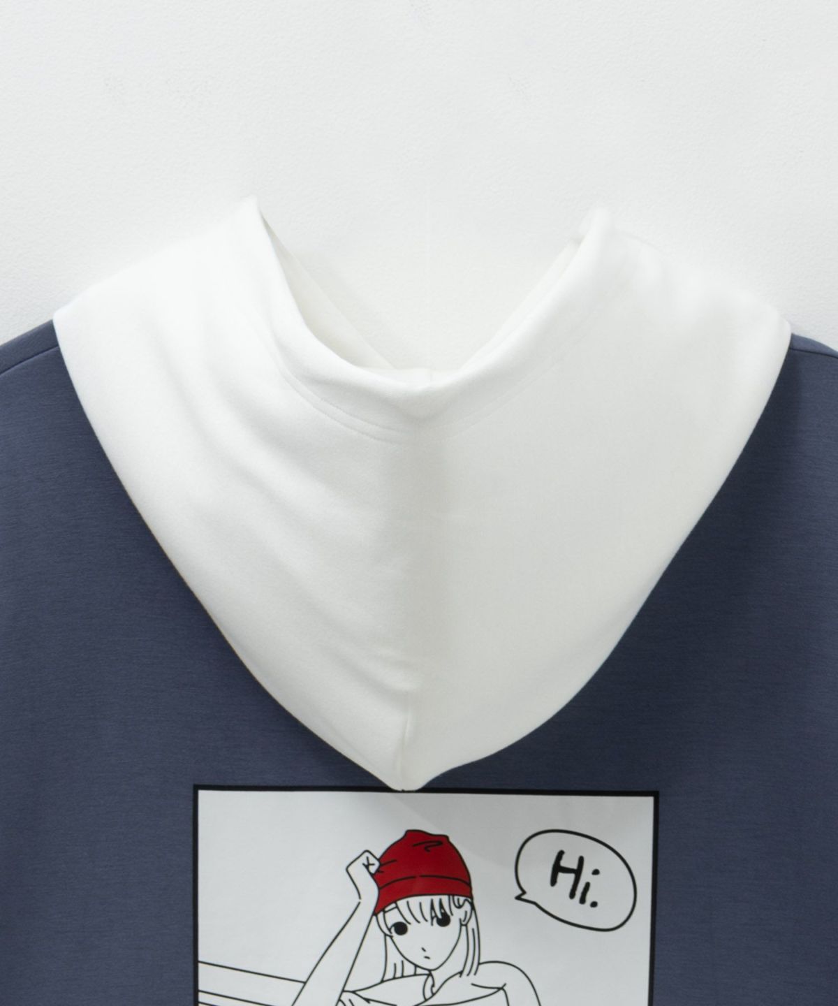 RED CAP GIRL ポンチ素材バックプリントフードTシャツ メンズ