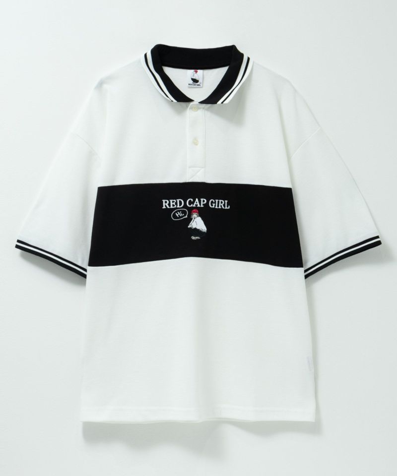 RED CAP GIRL  鹿の子切替ポロシャツ メンズ商品画像-1