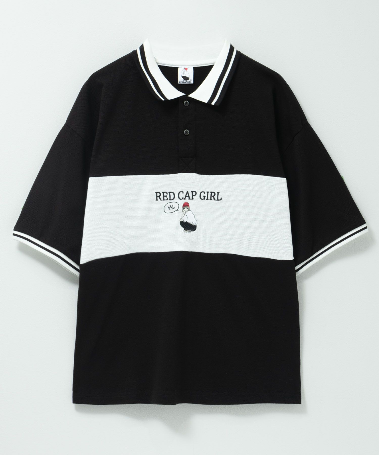 RED CAP GIRL  鹿の子切替ポロシャツ メンズ商品サムネイル-3