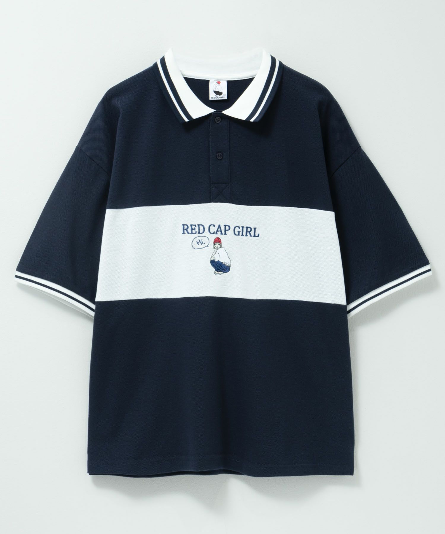 RED CAP GIRL  鹿の子切替ポロシャツ メンズ商品画像-5