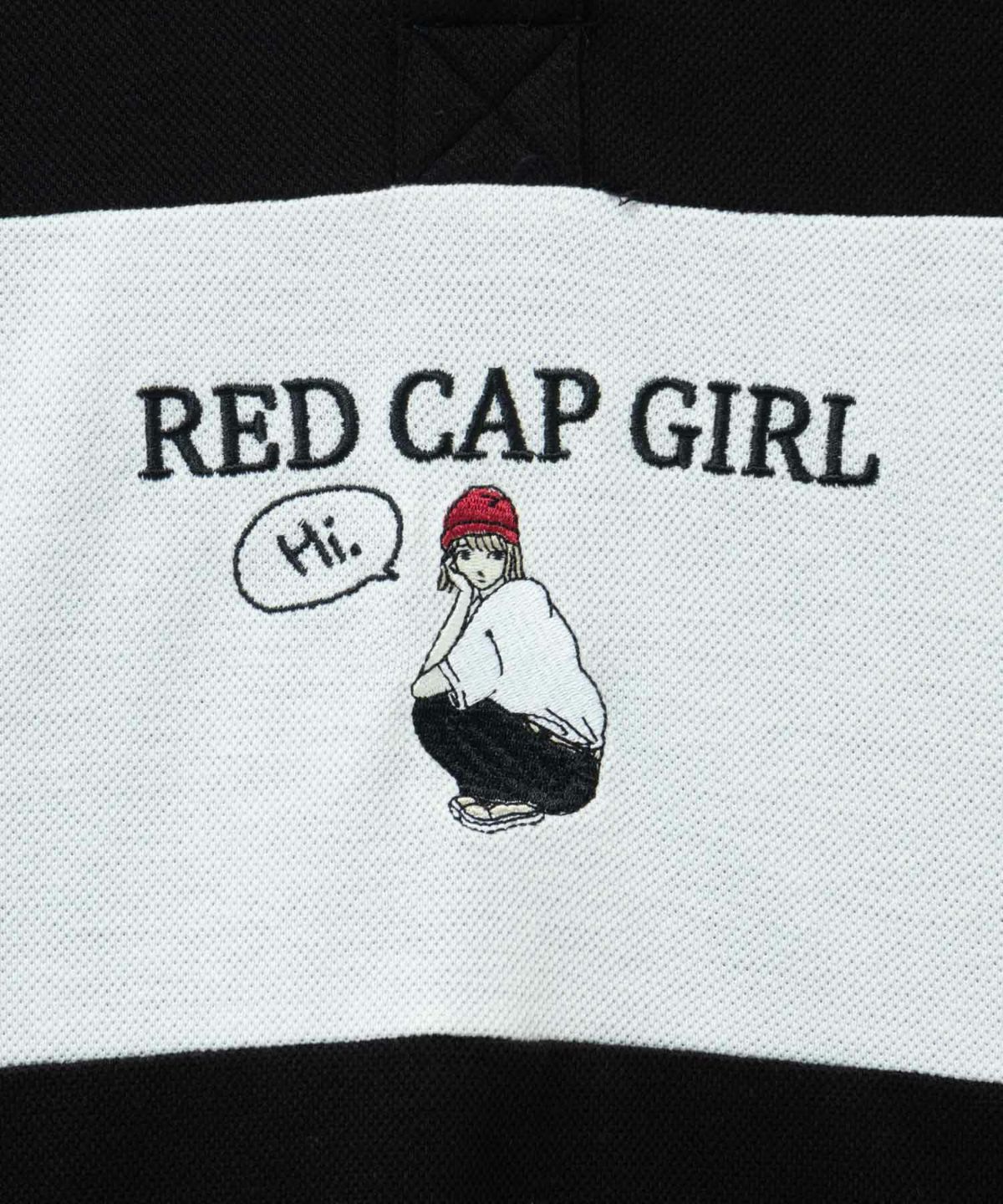 RED CAP GIRL 鹿の子切替ポロシャツ メンズ
