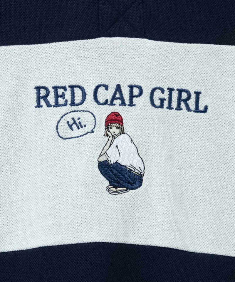 RED CAP GIRL  鹿の子切替ポロシャツ メンズ商品画像-9