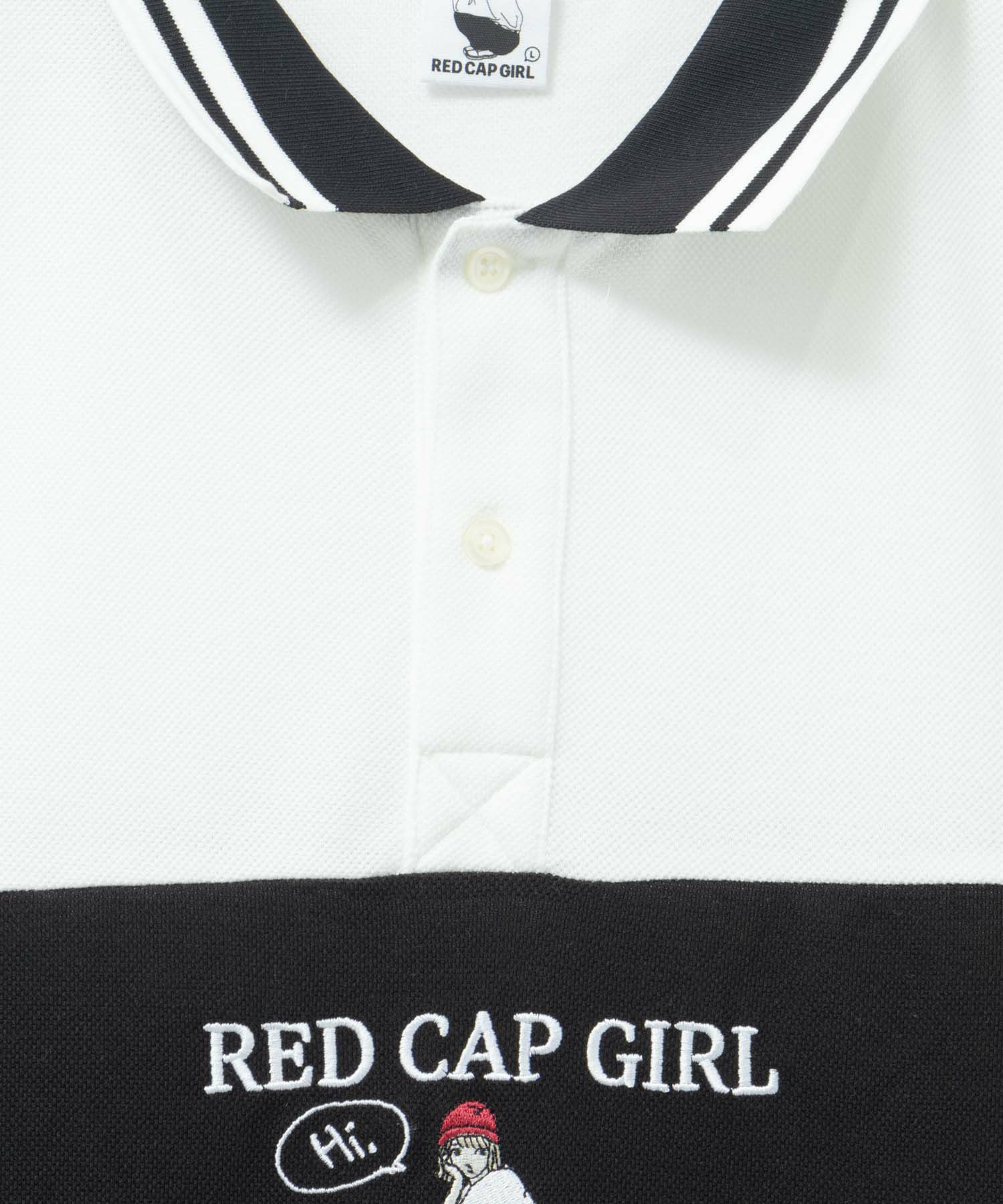 RED CAP GIRL 鹿の子切替ポロシャツ メンズ