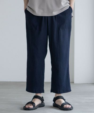 [値下げ]NAVY  楊柳アンクルパンツ メンズ