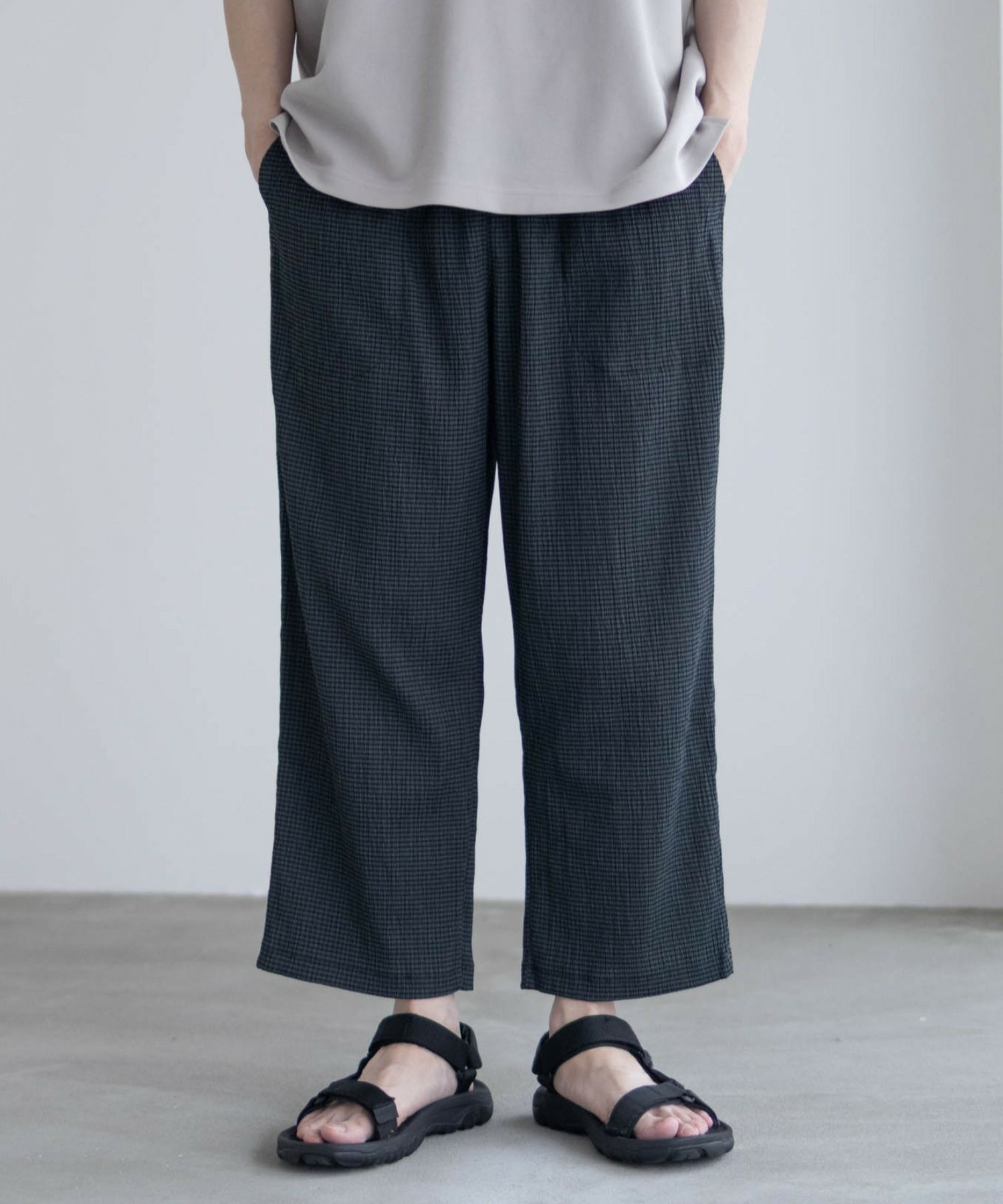 NAVY  楊柳アンクルパンツ メンズ商品サムネイル-2