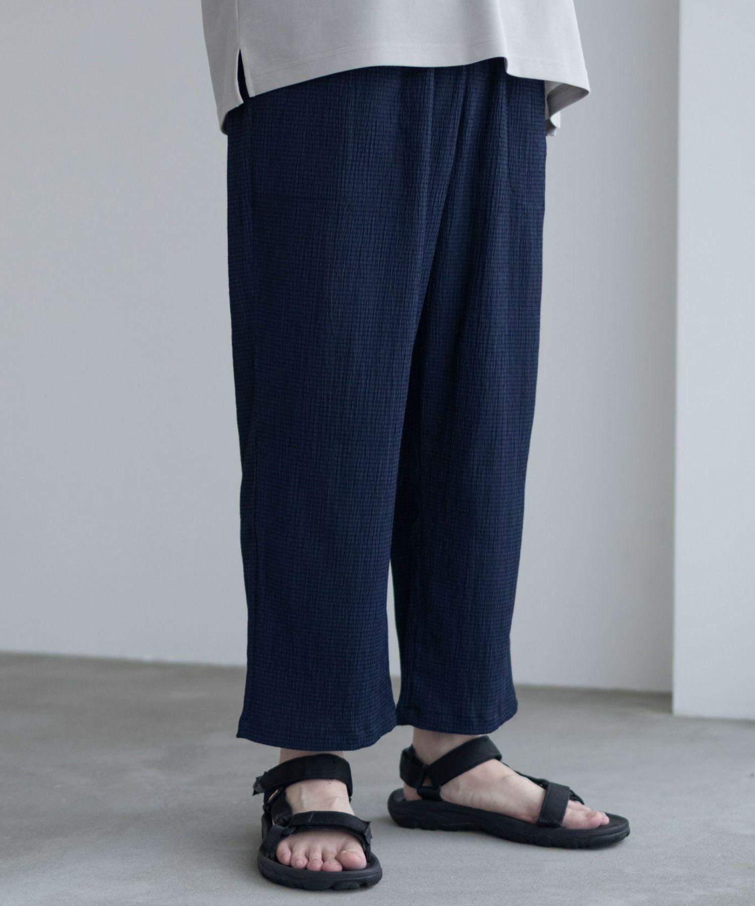 NAVY  楊柳アンクルパンツ メンズ商品画像-4